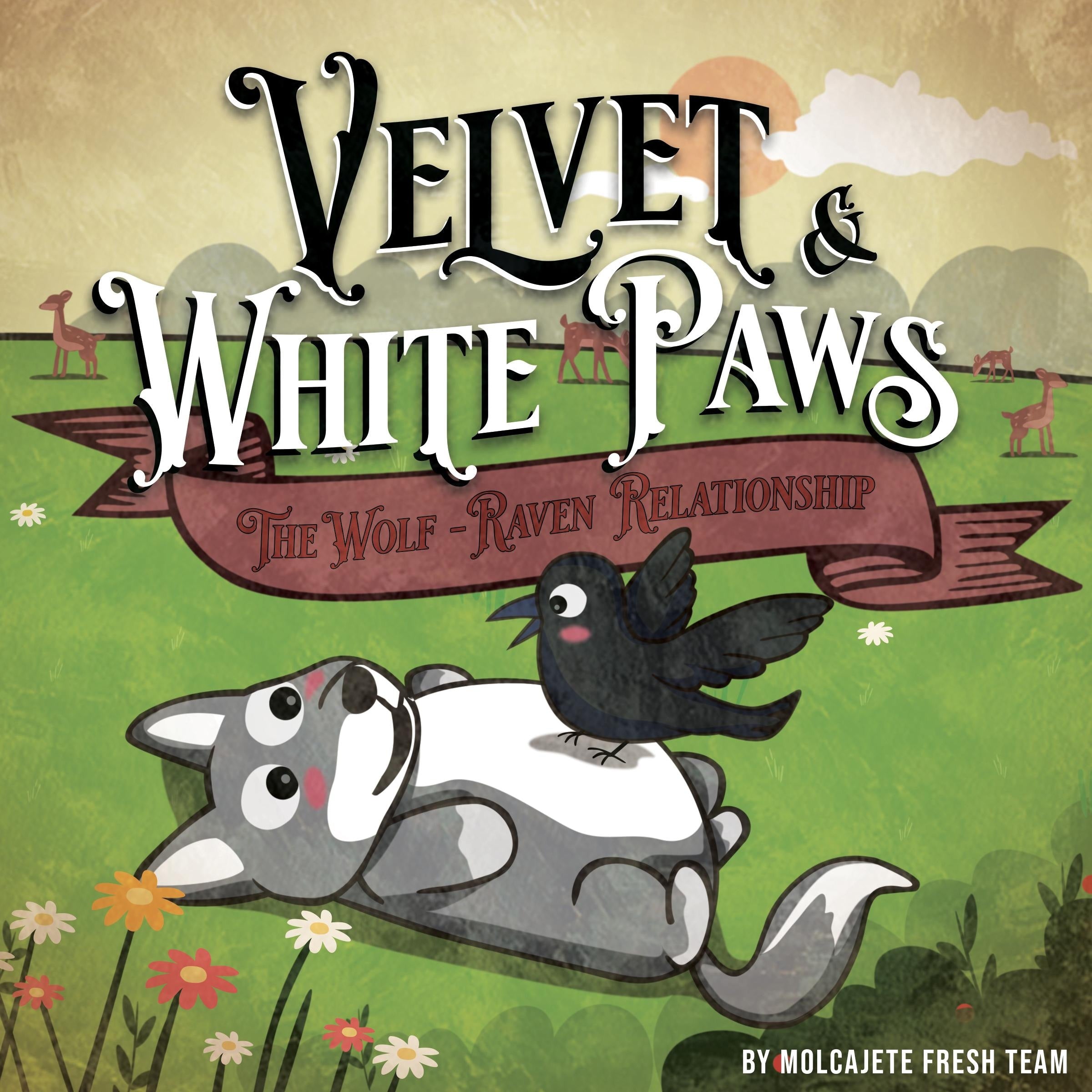 Velvet and White Paws