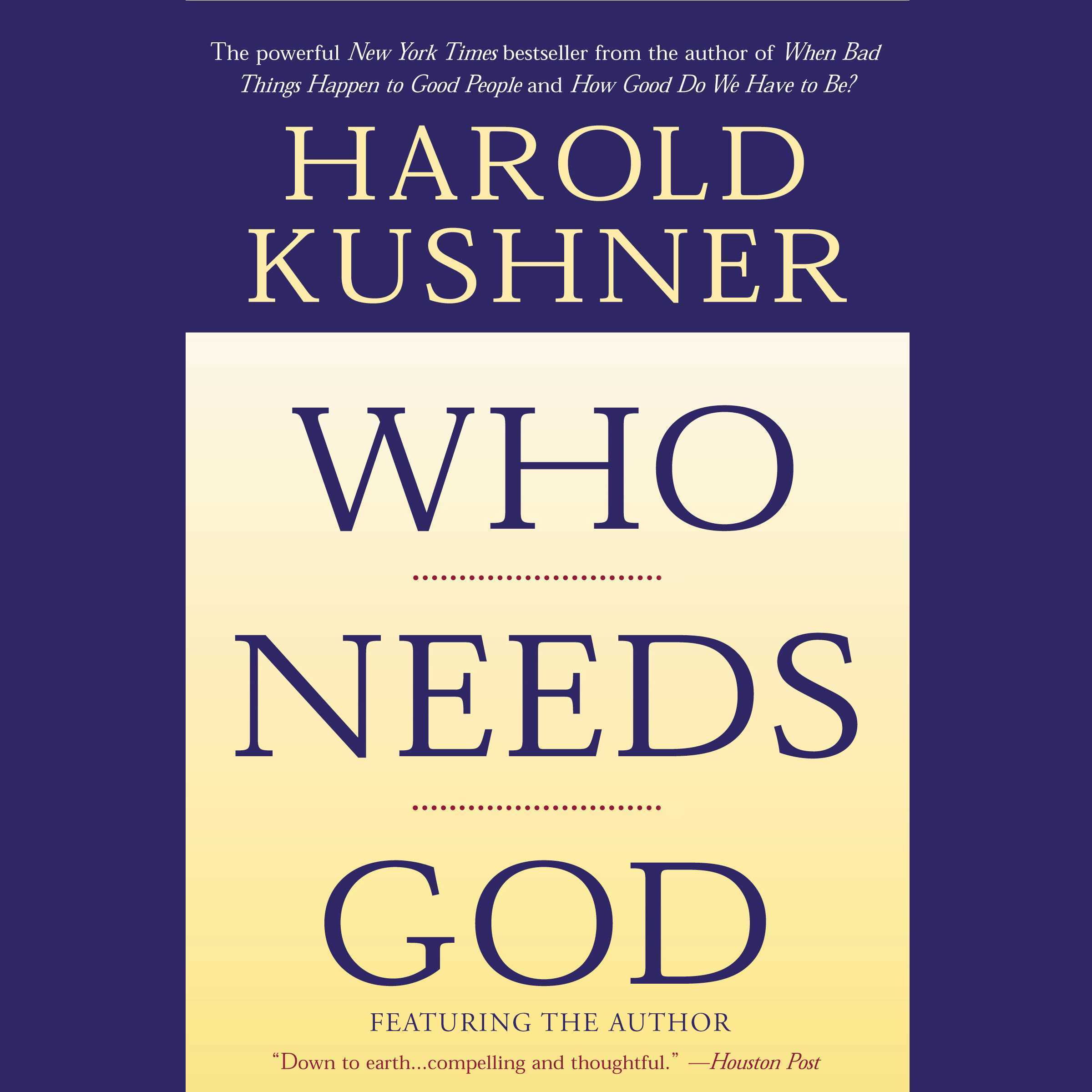 Who Needs God