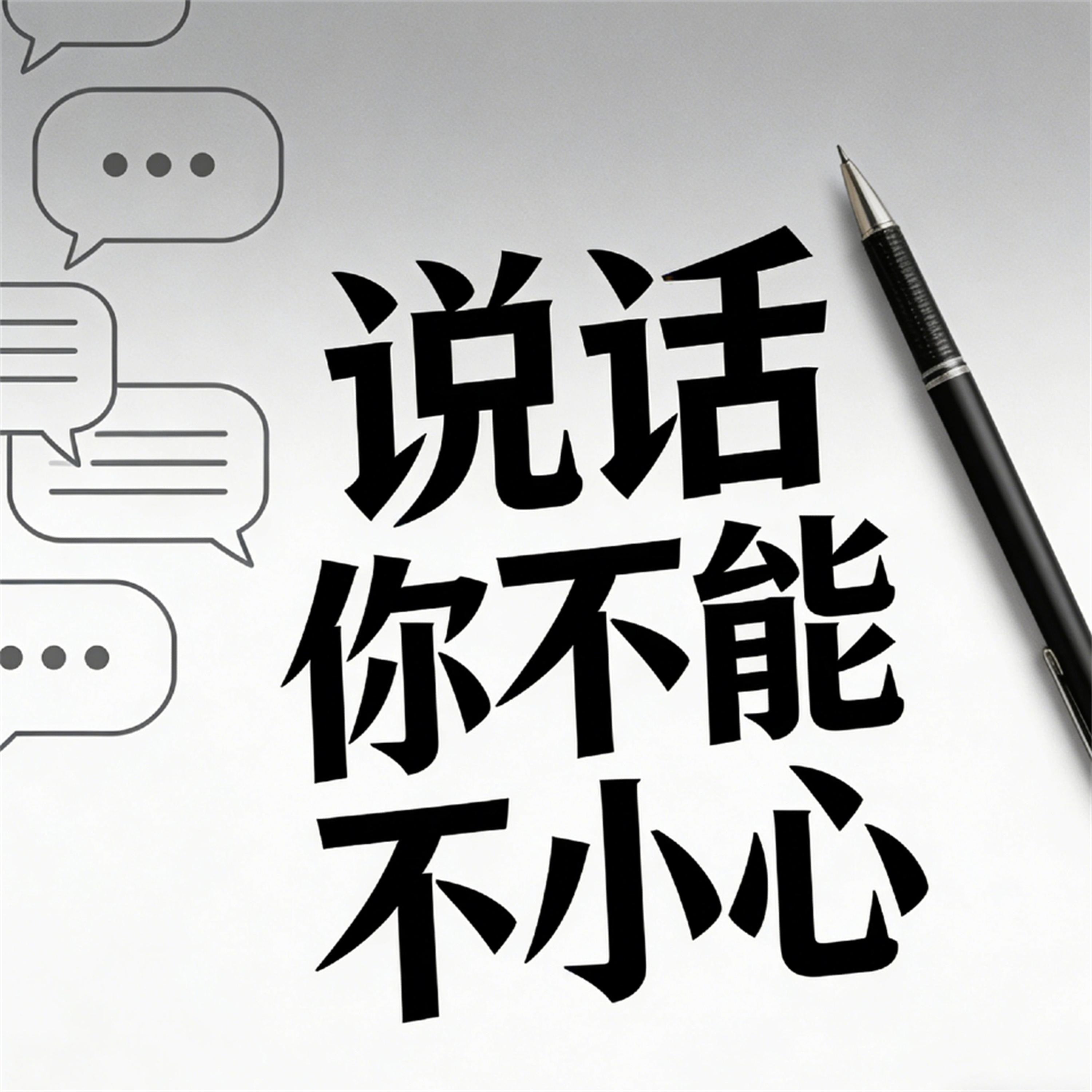 说话,你不能不小心