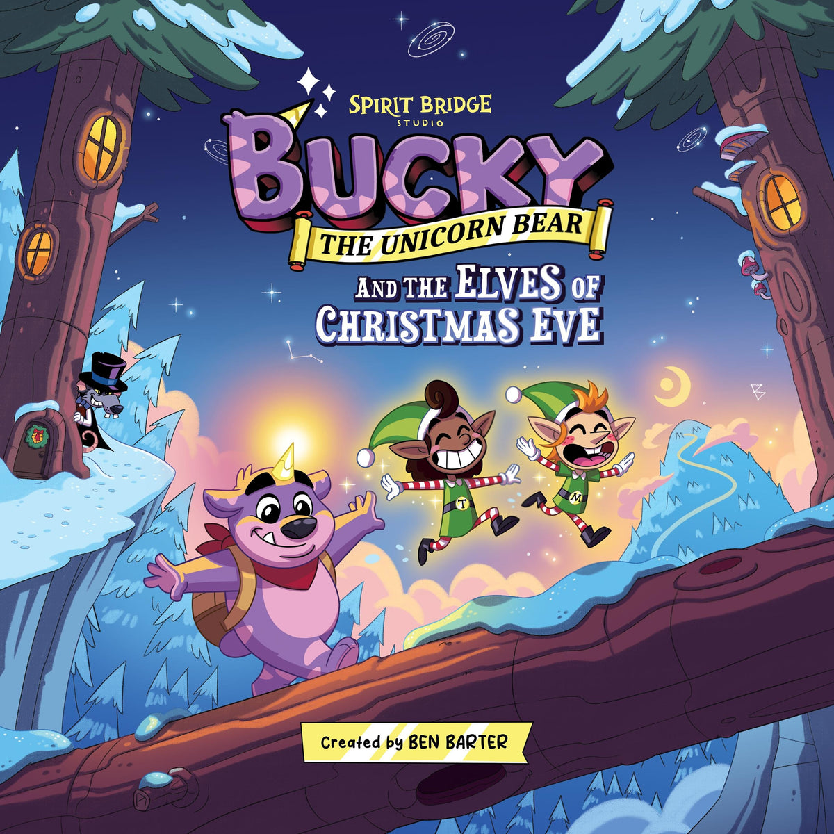 Bucky The Unicorn Bear and The Elves of Christmas Eve