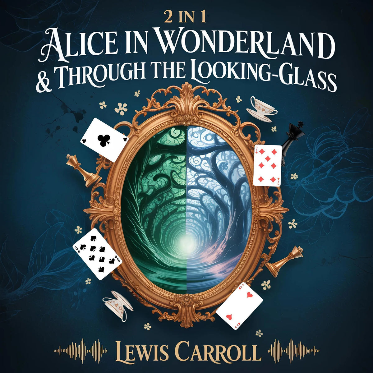2-in-1 Alice in Wonderland & Through the Looking-Glass