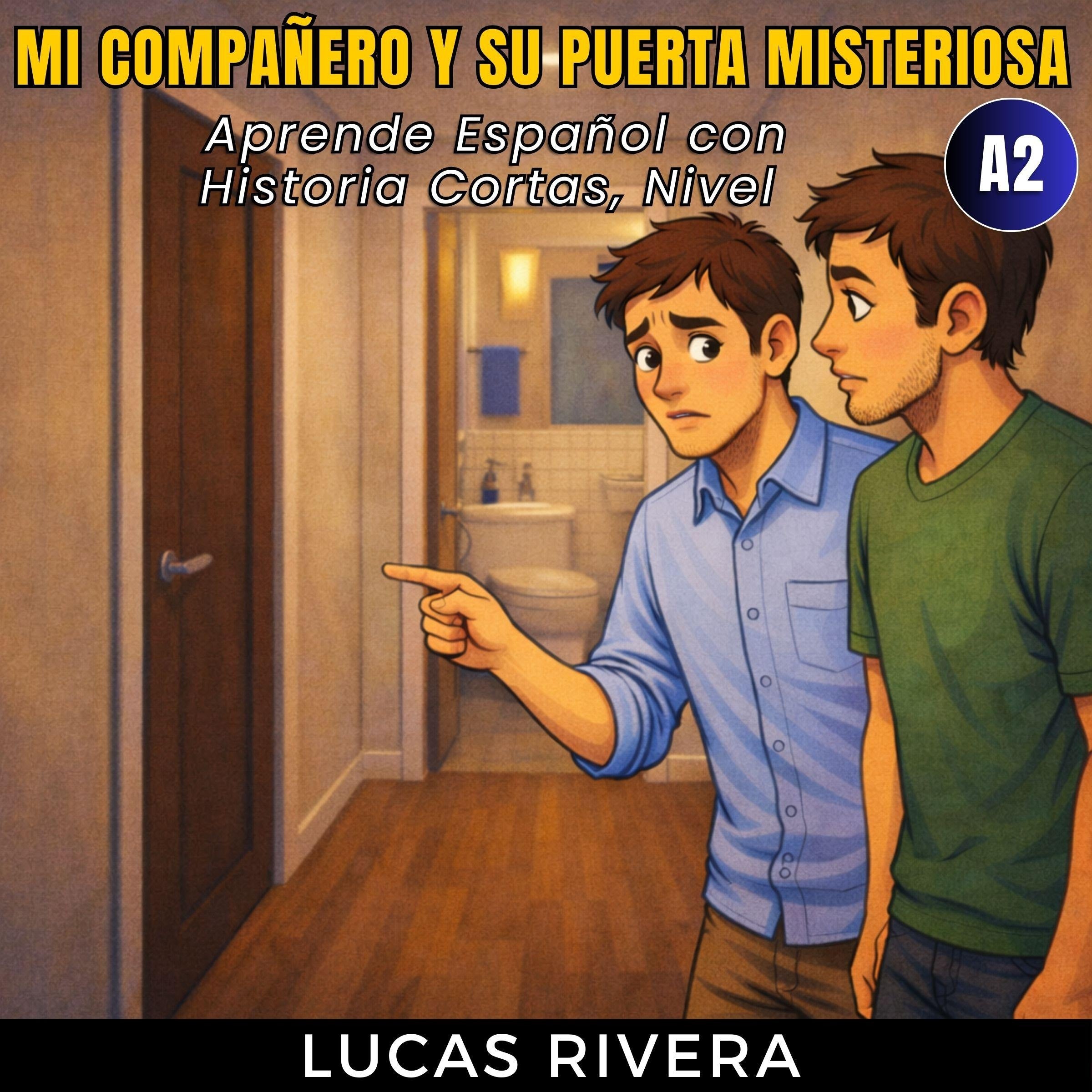Mi compañero y su puerta misteriosa - Aprende español con Historias cortas, nivel A2 (Spanish Story for A2 Learners)