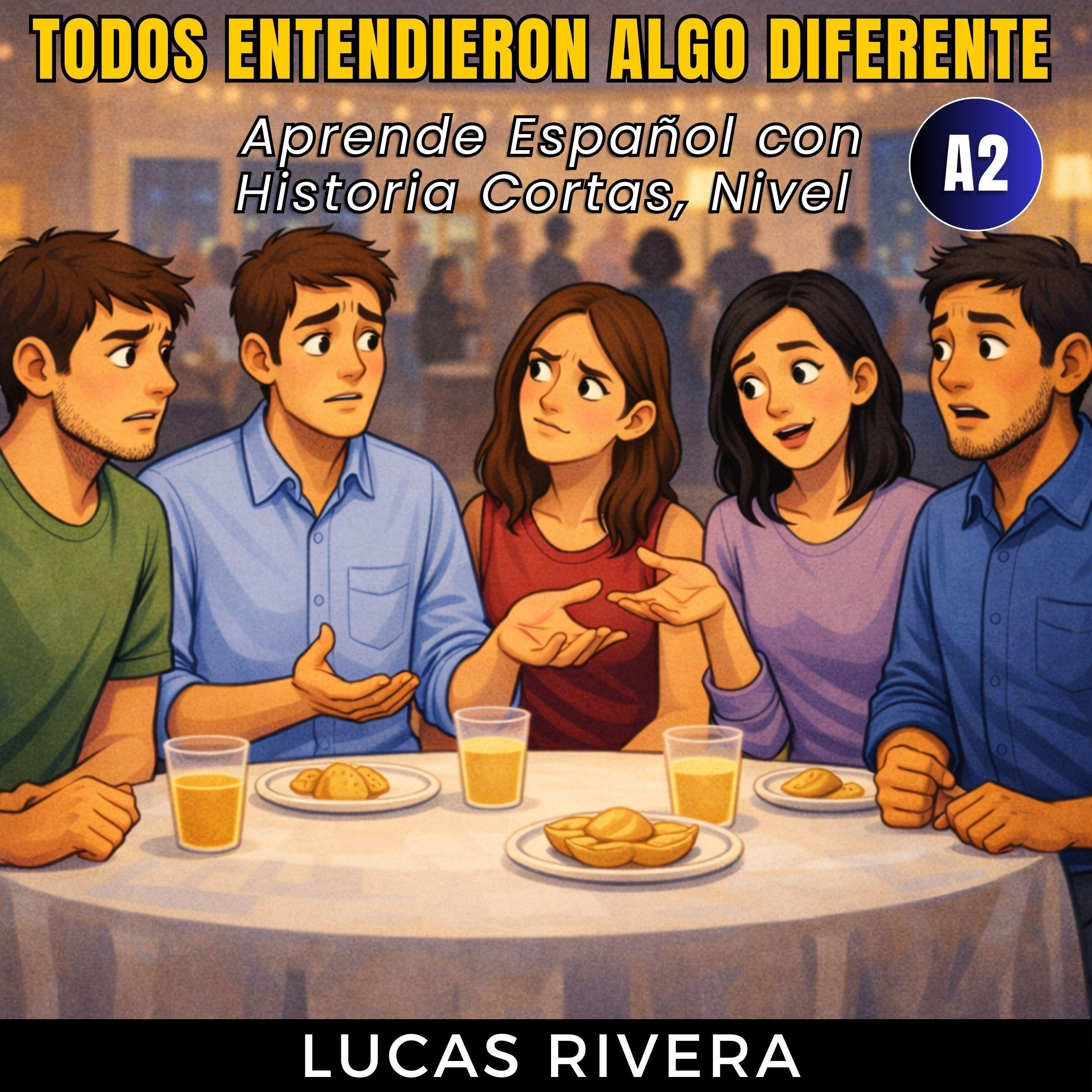 Todos entendieron algo diferente - Aprende Español con Historia Cortas, Nivel A2 (Spanish Story for A2 Learners)