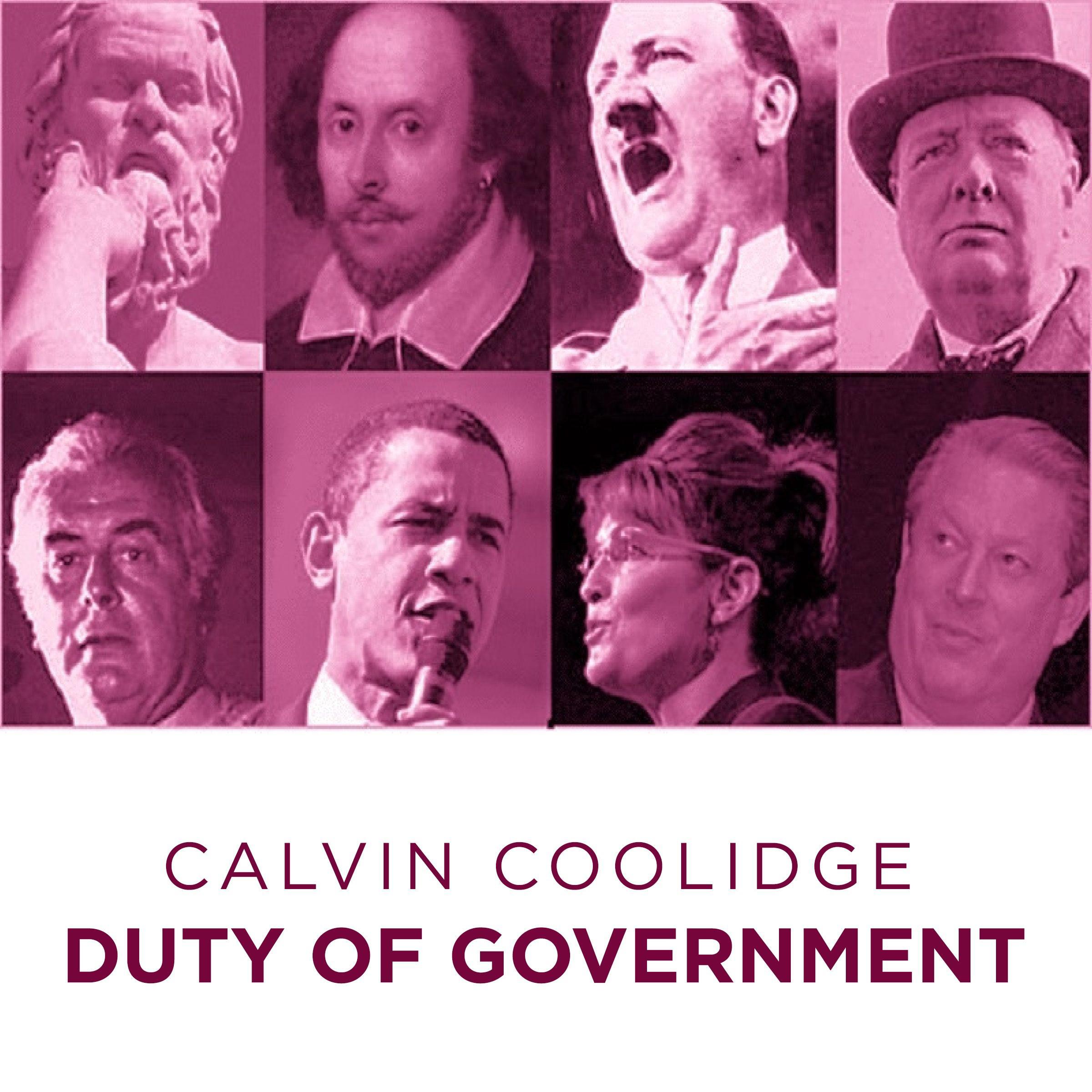 Calvin Coolidge Duty of Government