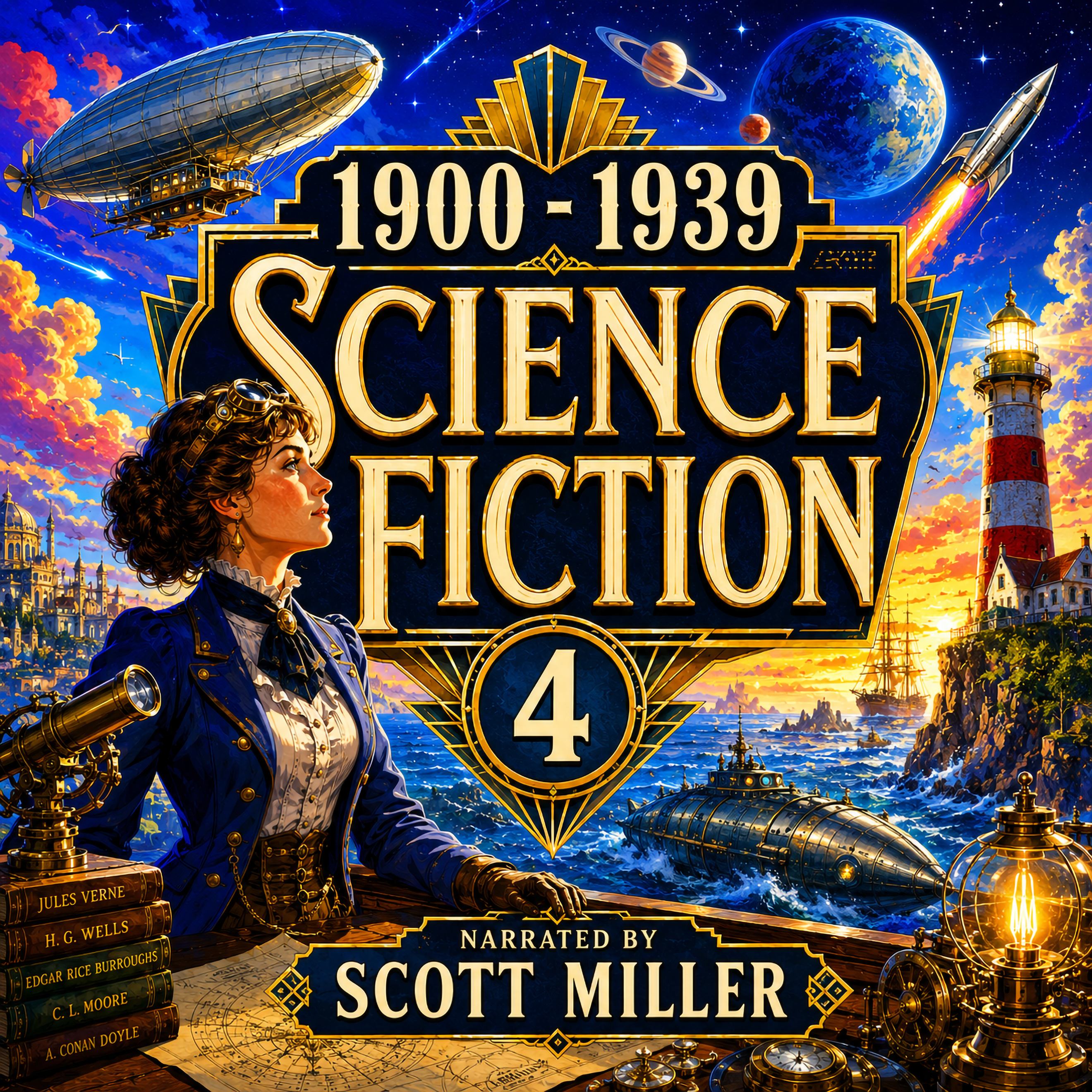 1900 - 1939 Science Fiction 4 - 18 Classic Science Fiction Short Stories by H. P. Lovecraft, Robert E. Howard, Jack Williamson, John W. Campbell, Robert Bloch and more