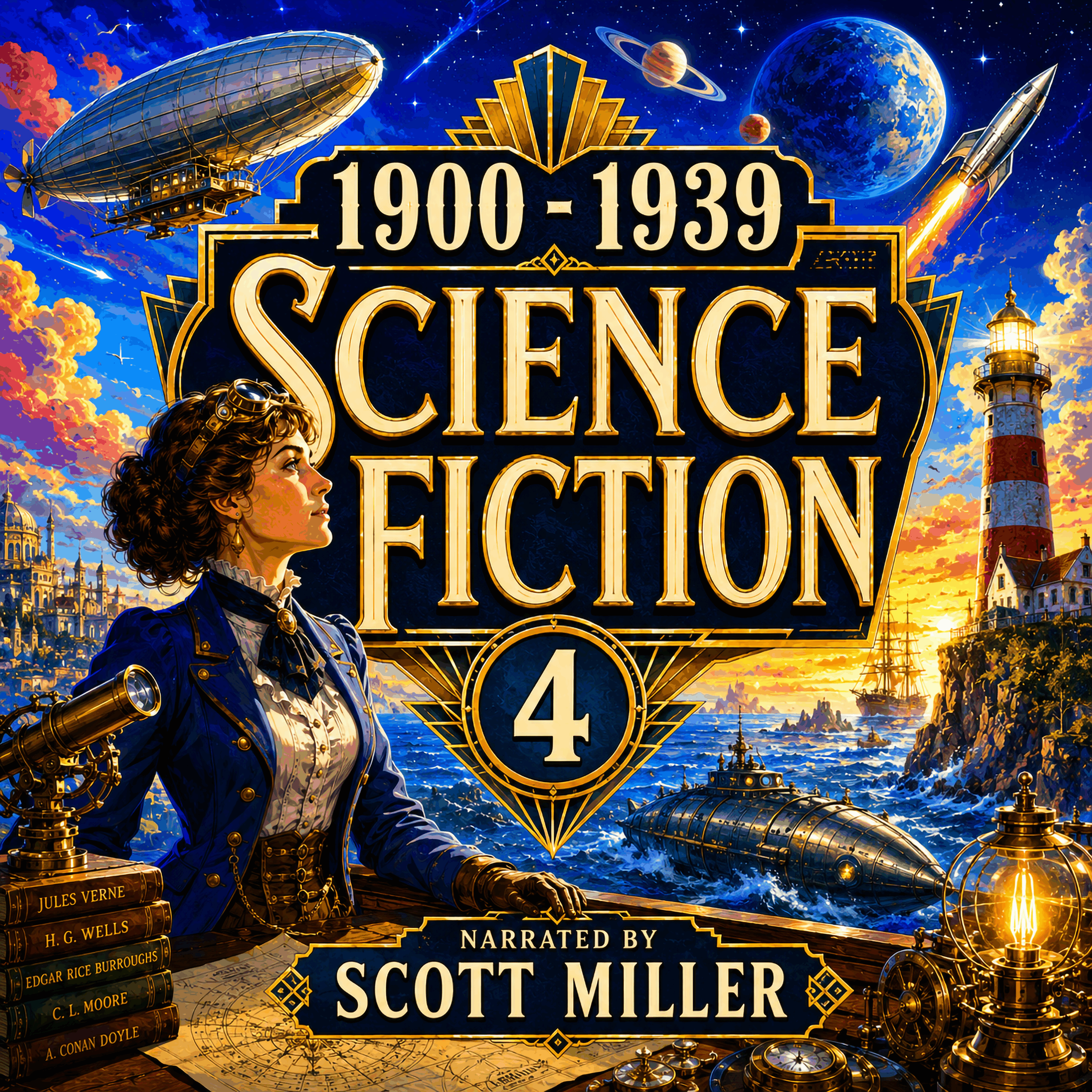 1900 - 1939 Science Fiction 4 - 18 Classic Science Fiction Short Stories by H. P. Lovecraft, Robert E. Howard, Jack Williamson, John W. Campbell, Robert Bloch and more