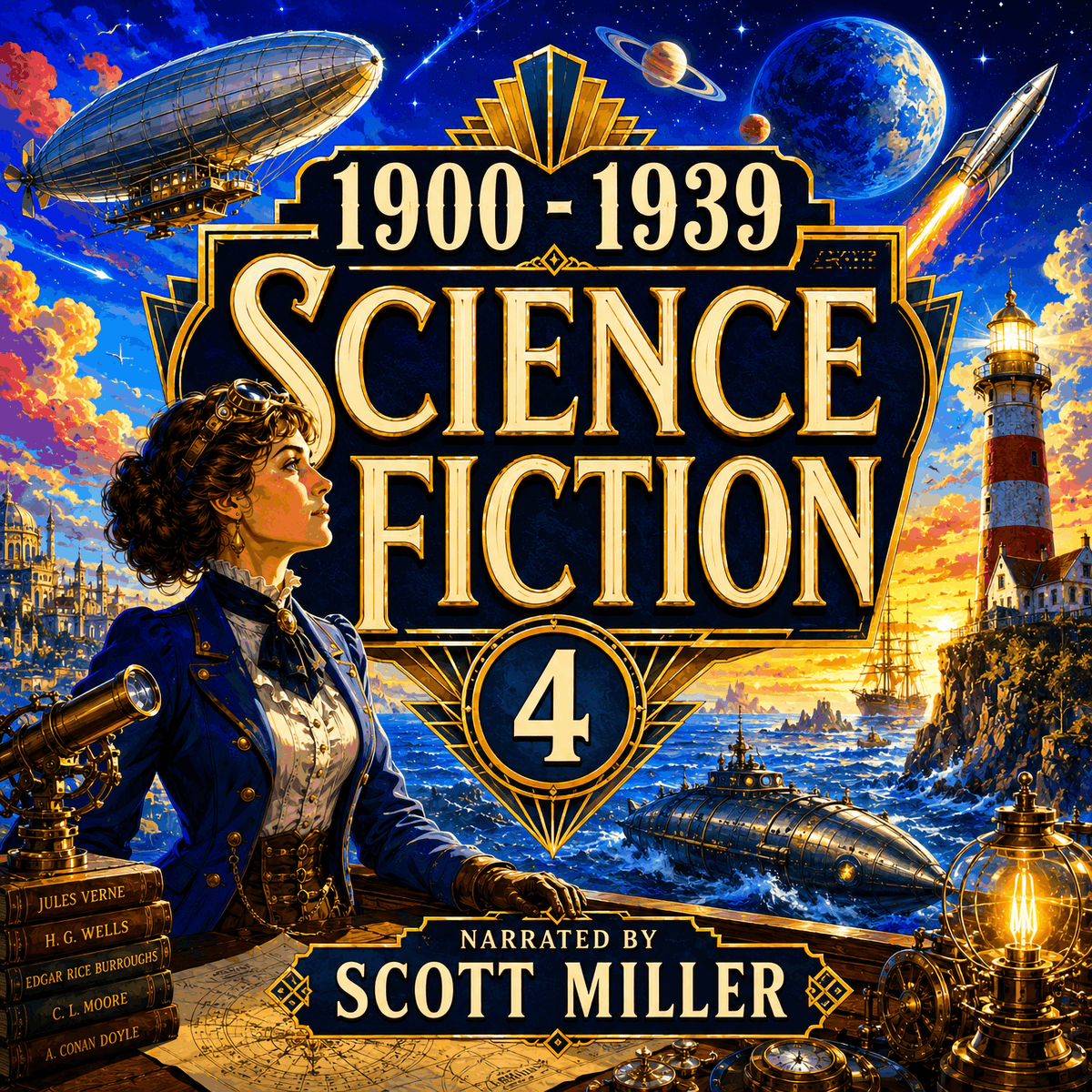 1900 - 1939 Science Fiction 4 - 18 Classic Science Fiction Short Stories by H. P. Lovecraft, Robert E. Howard, Jack Williamson, John W. Campbell, Robert Bloch and more