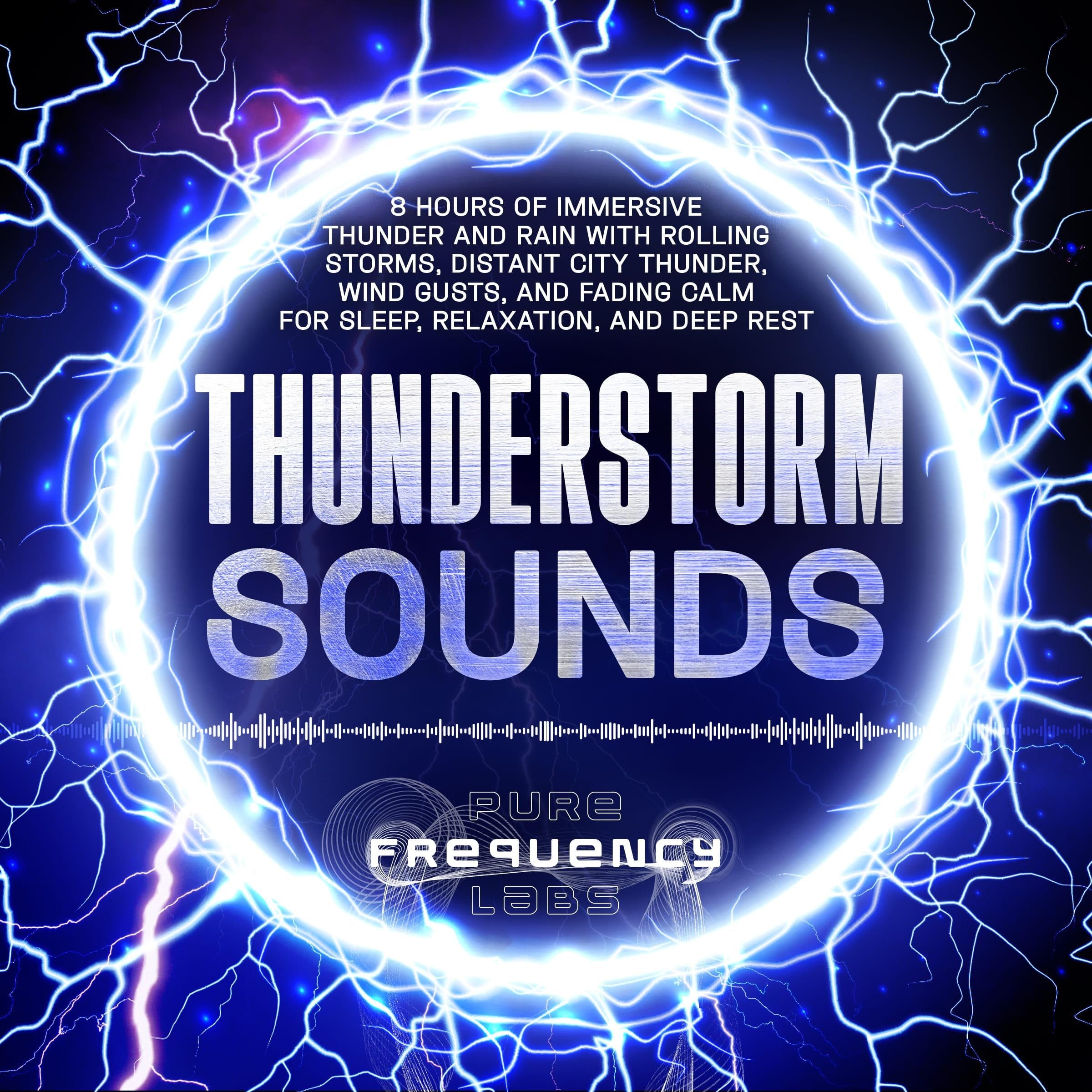 Thunderstorm Sounds: 8 Hours of Immersive Thunder and Rain with Rolling Storms, Distant City Thunder, Wind Gusts, and Fading Calm for Sleep, Relaxation, and Deep Rest