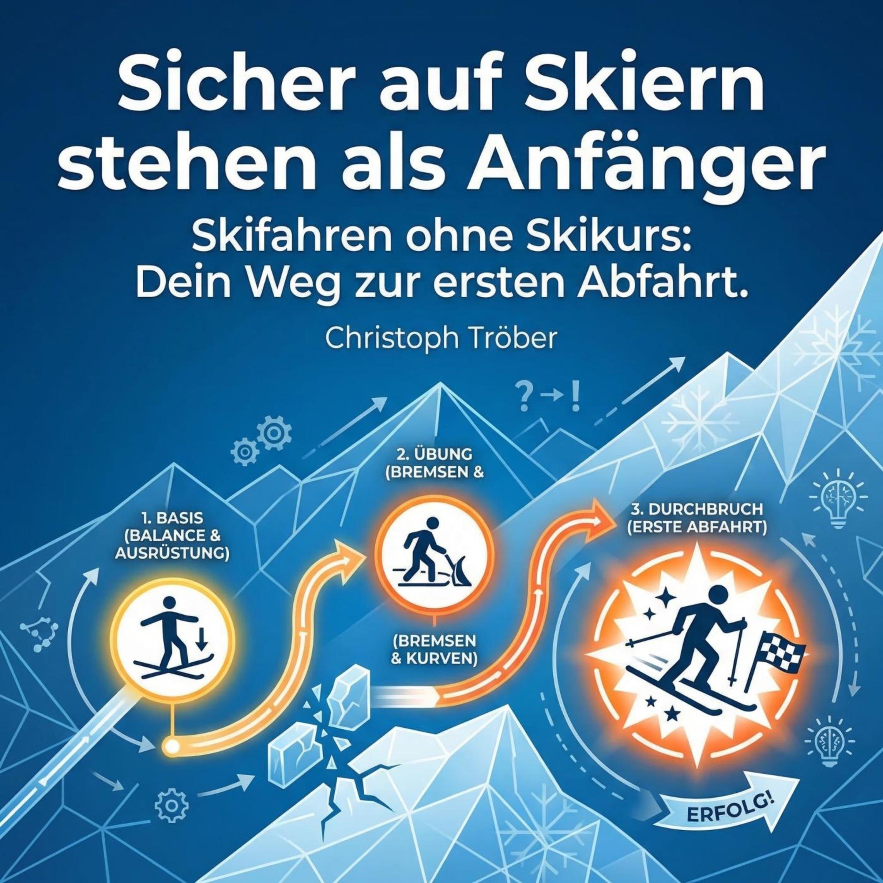 Sicher auf Skiern stehen als Anfänger