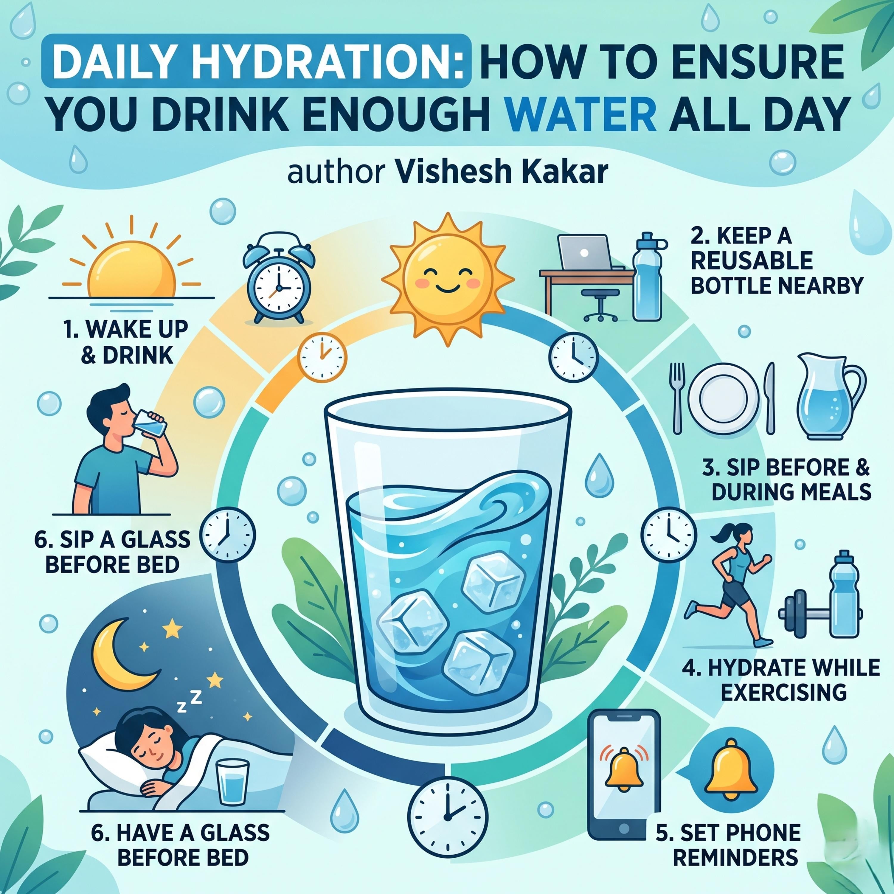 Daily Hydration: How to Ensure You Drink Enough Water All Day