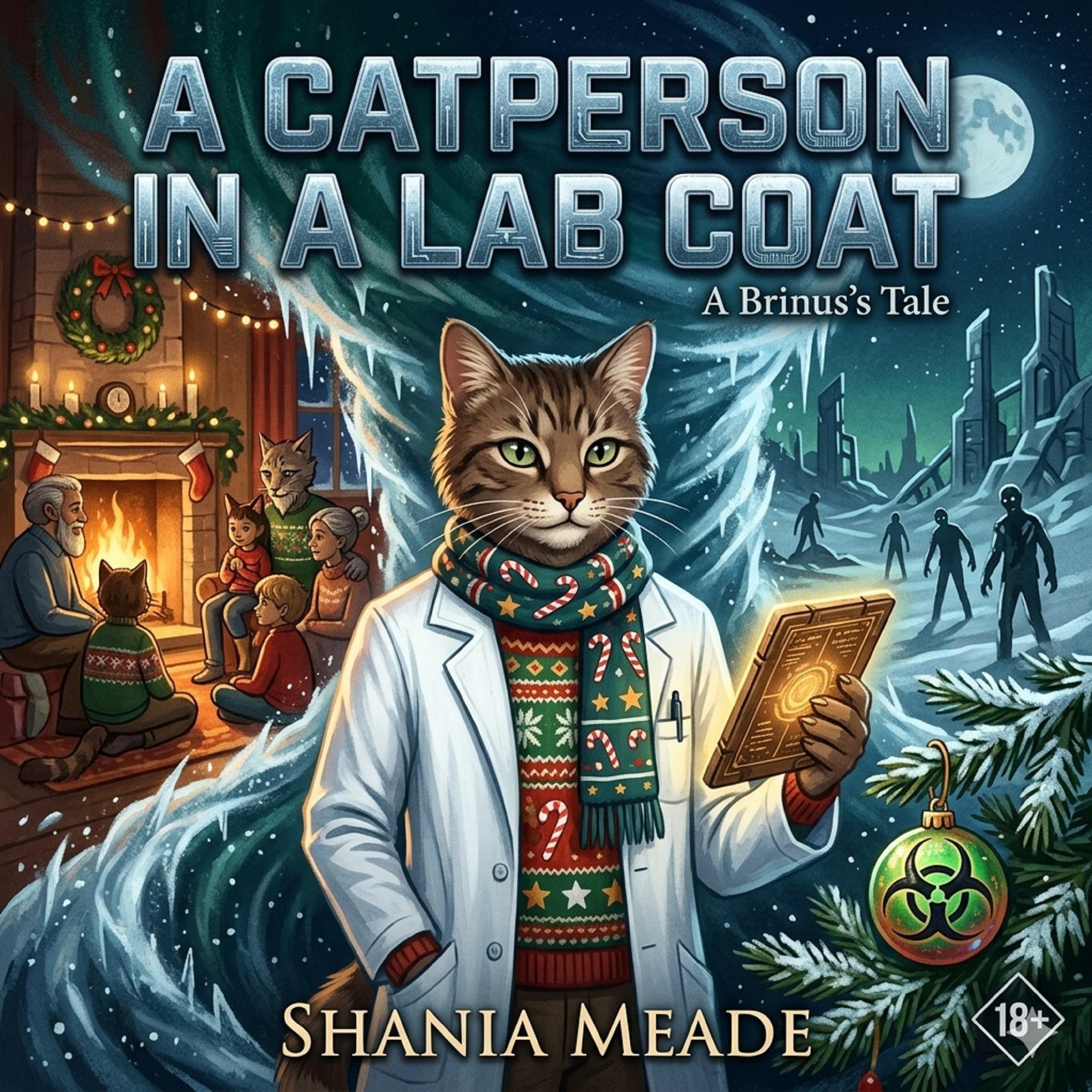 A Catperson in a Lab Coat