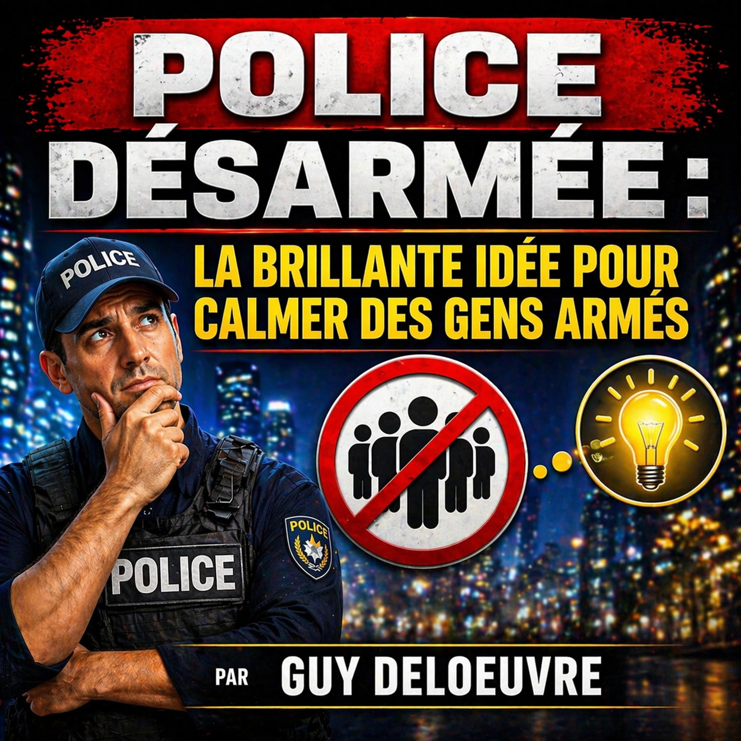 Police désarmée : la brillante idée pour calmer des gens armés