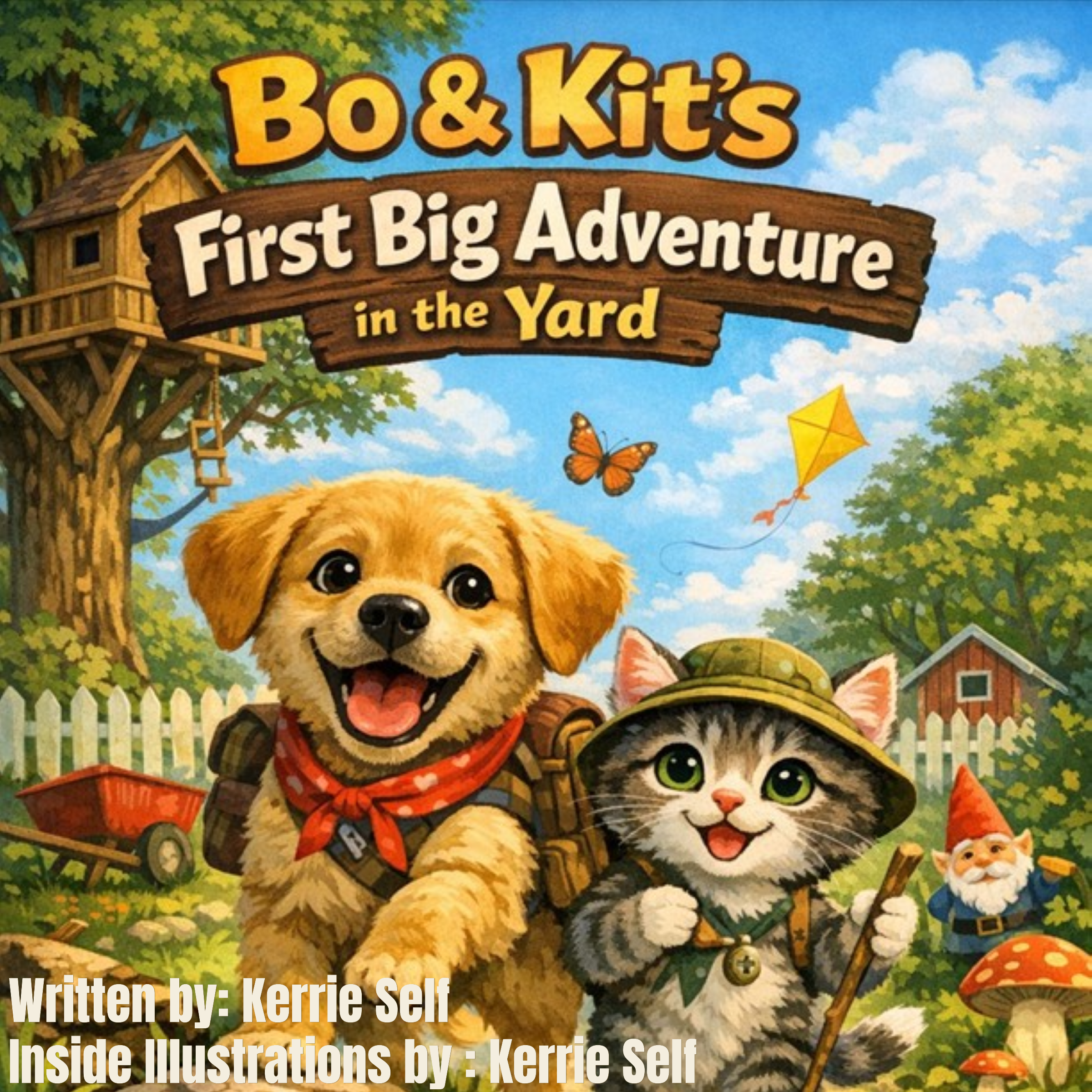 Bo & Kit's First Big Adventure in the Yard