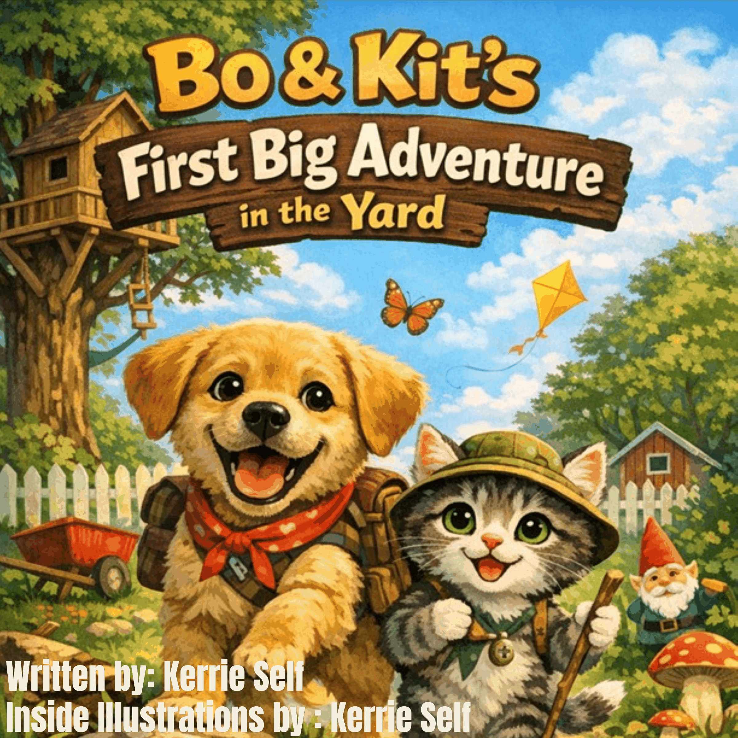 Bo & Kit's First Big Adventure in the Yard