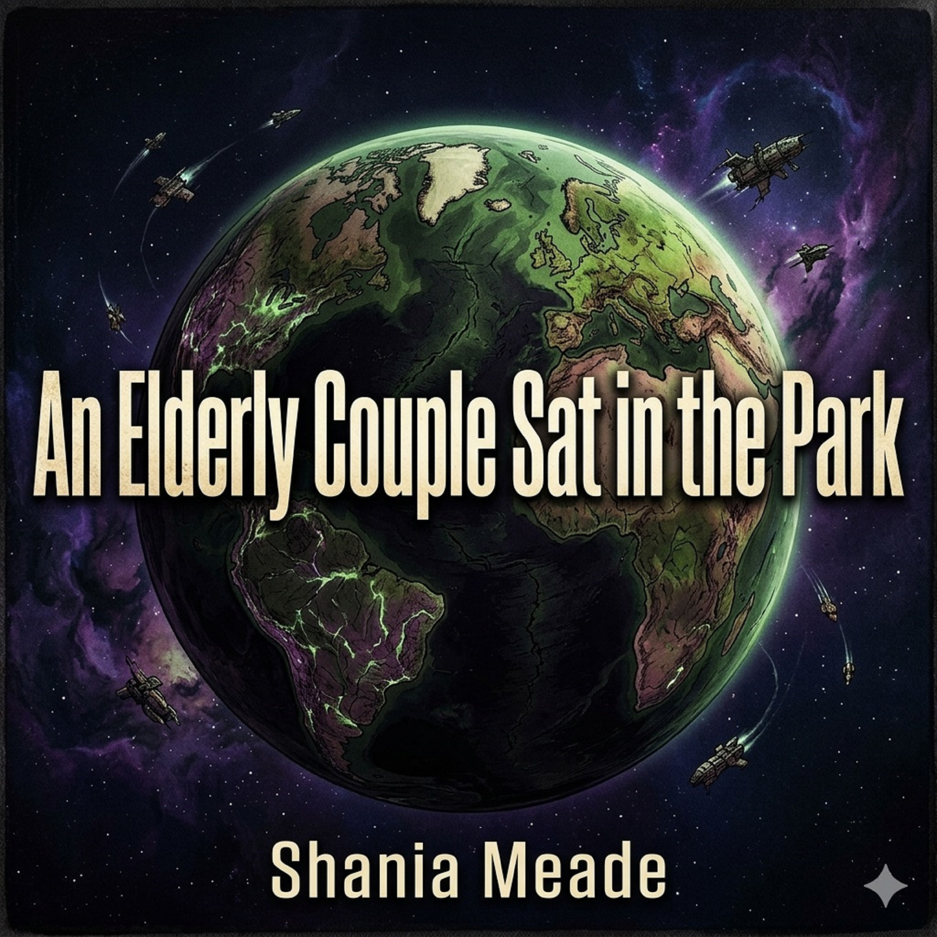 An Elderly Couple Sat in the Park