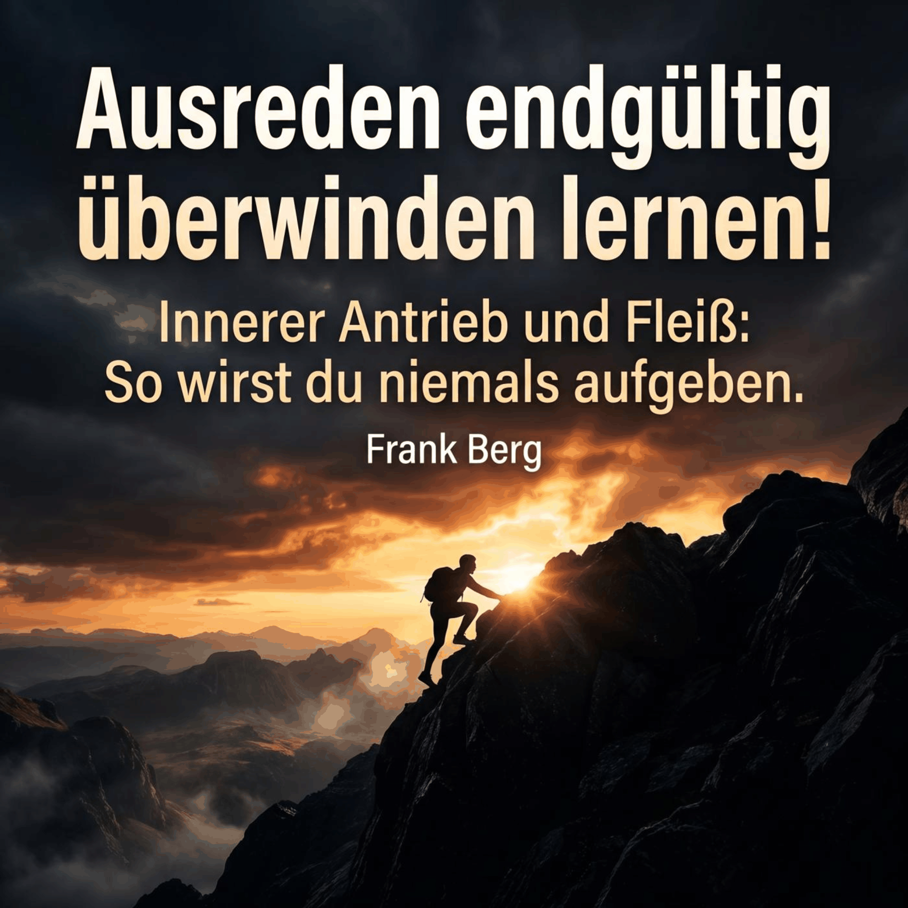 Ausreden endgültig überwinden lernen!