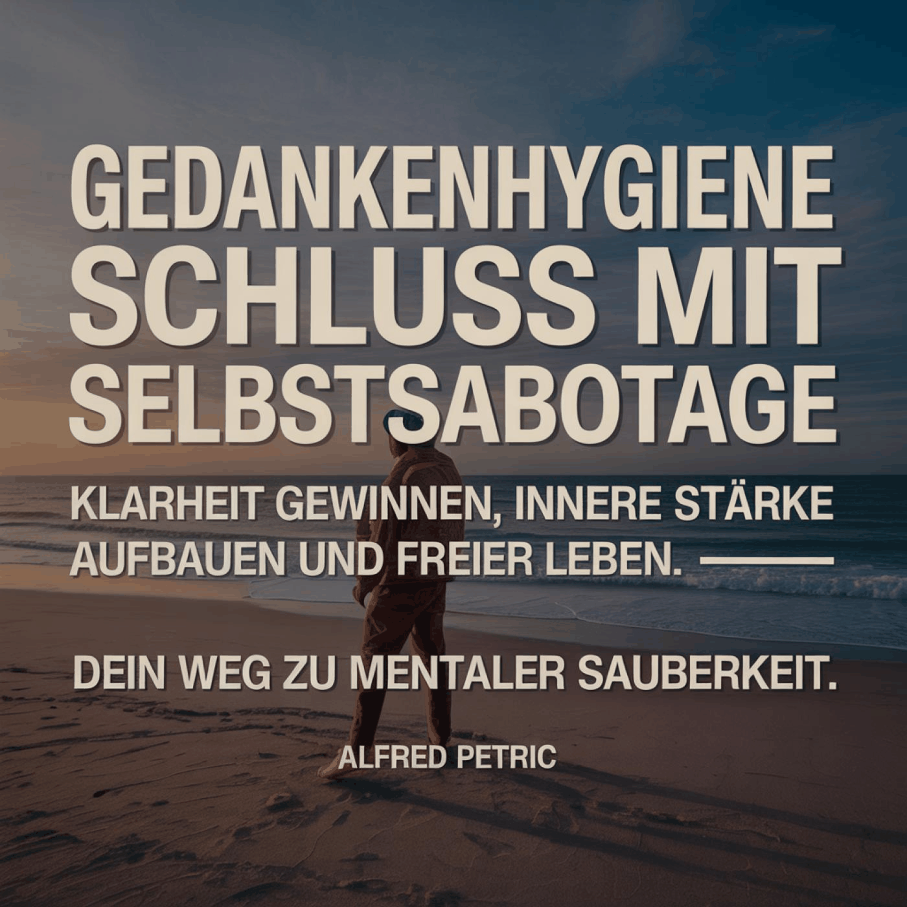 Gedankenhygiene: Schluss mit Selbstsabotage