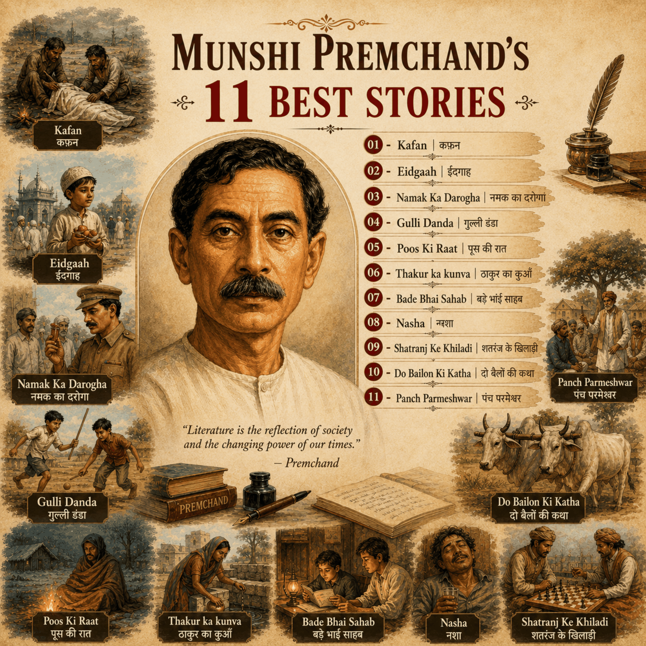 MUNSHI PREMCHAND'S 11 Best Stories