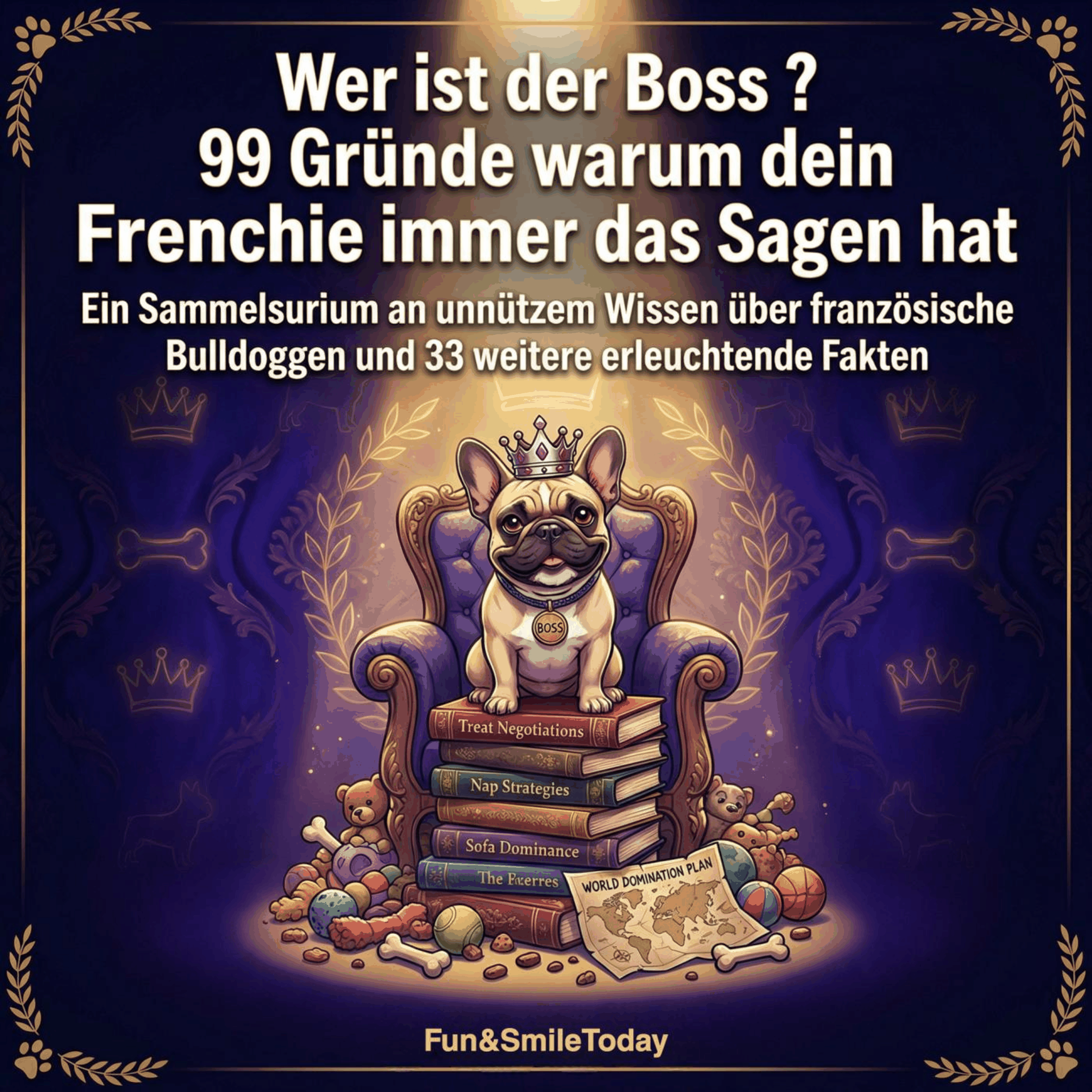 Wer ist der Boss ? 99 Gründe warum dein Frenchie immer das Sagen hat