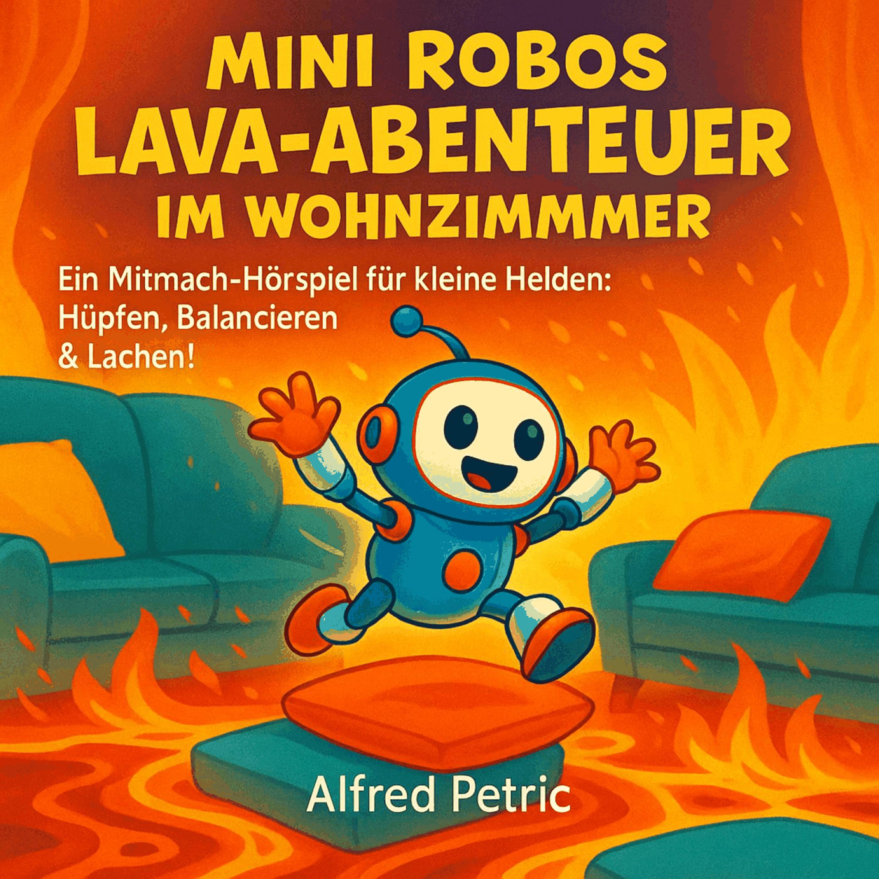Mini Robos Lava-Abenteuer im Wohnzimmer