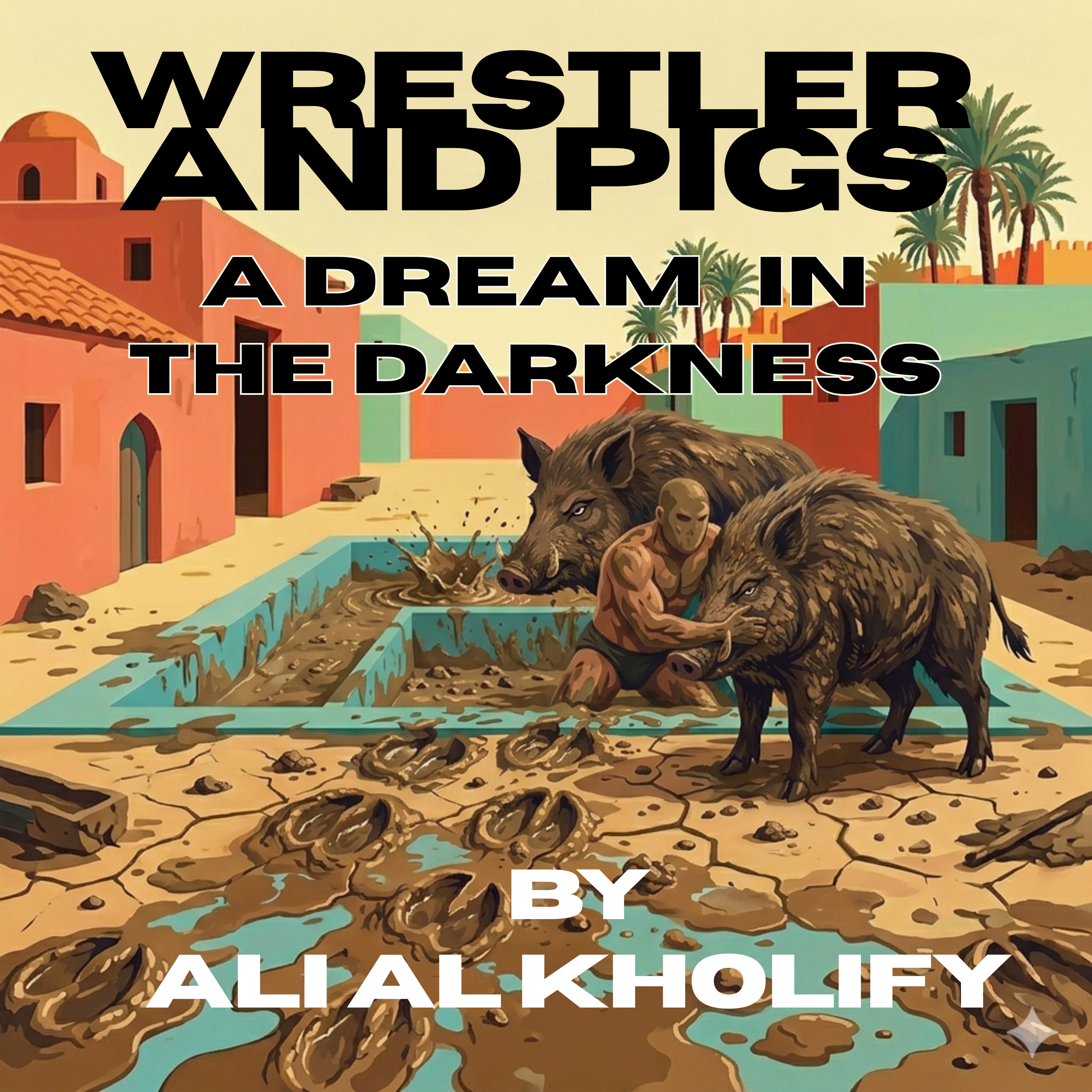 WRESTLER AND PIGS