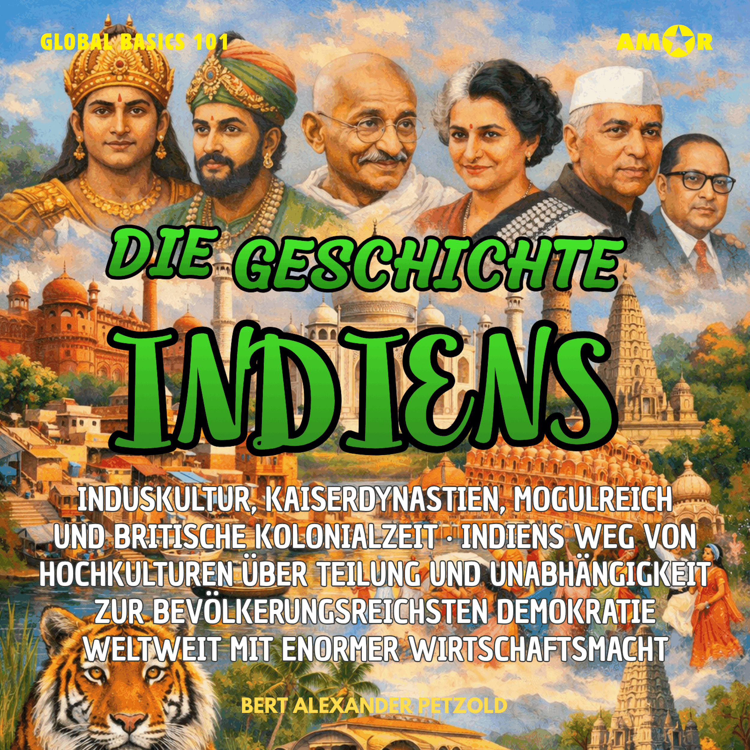 Die Geschichte Indiens - Induskultur, Kaiserdynastien, Mogulreich und britische Kolonialzeit - Über Teilung und Unabhängigkeit zur bevölkerungsreichsten Demokratie - Global Basics 101 - Deine Serie für modernes Wissen, Folge 15 (ungekürzt)