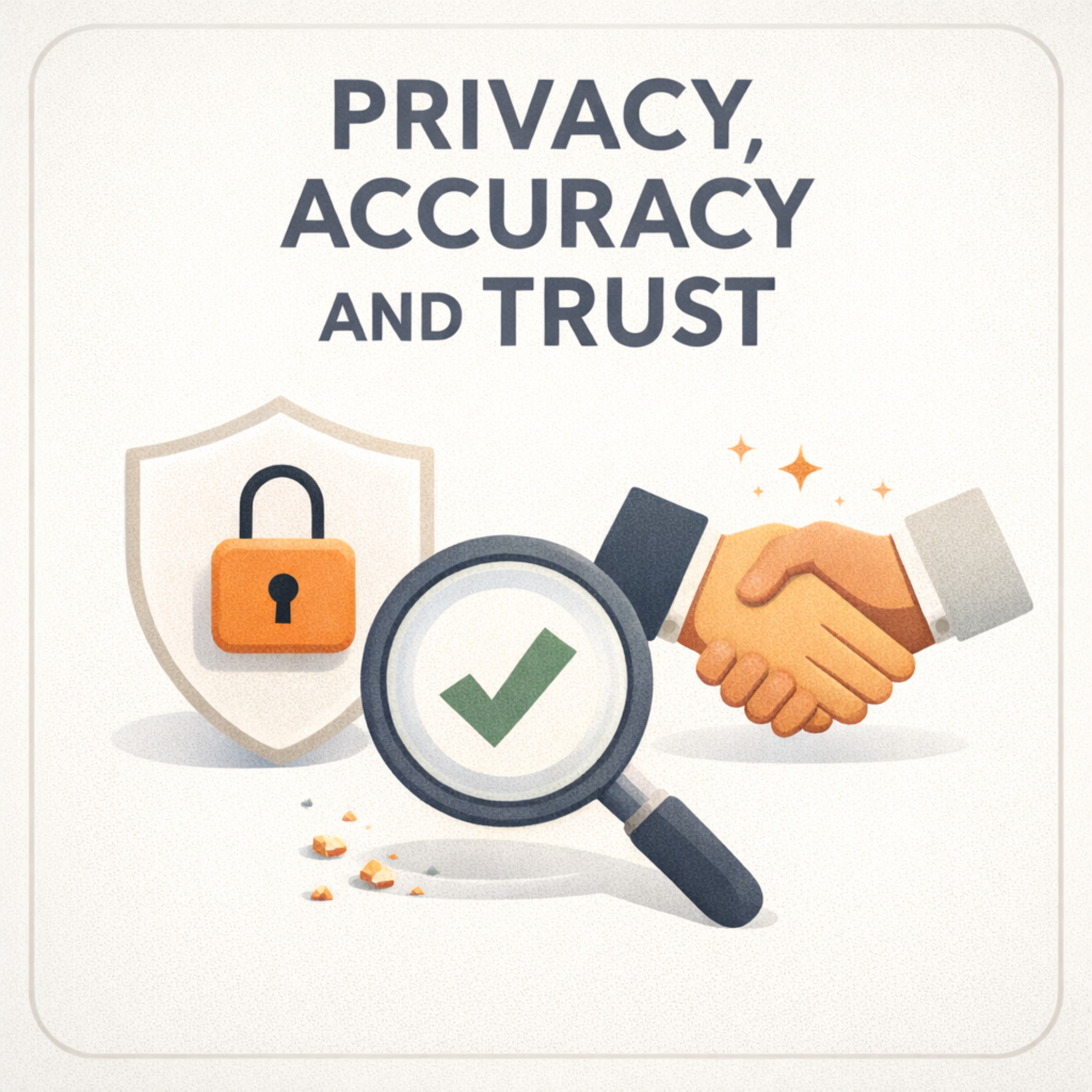 Privacy, Accuracy and Trust