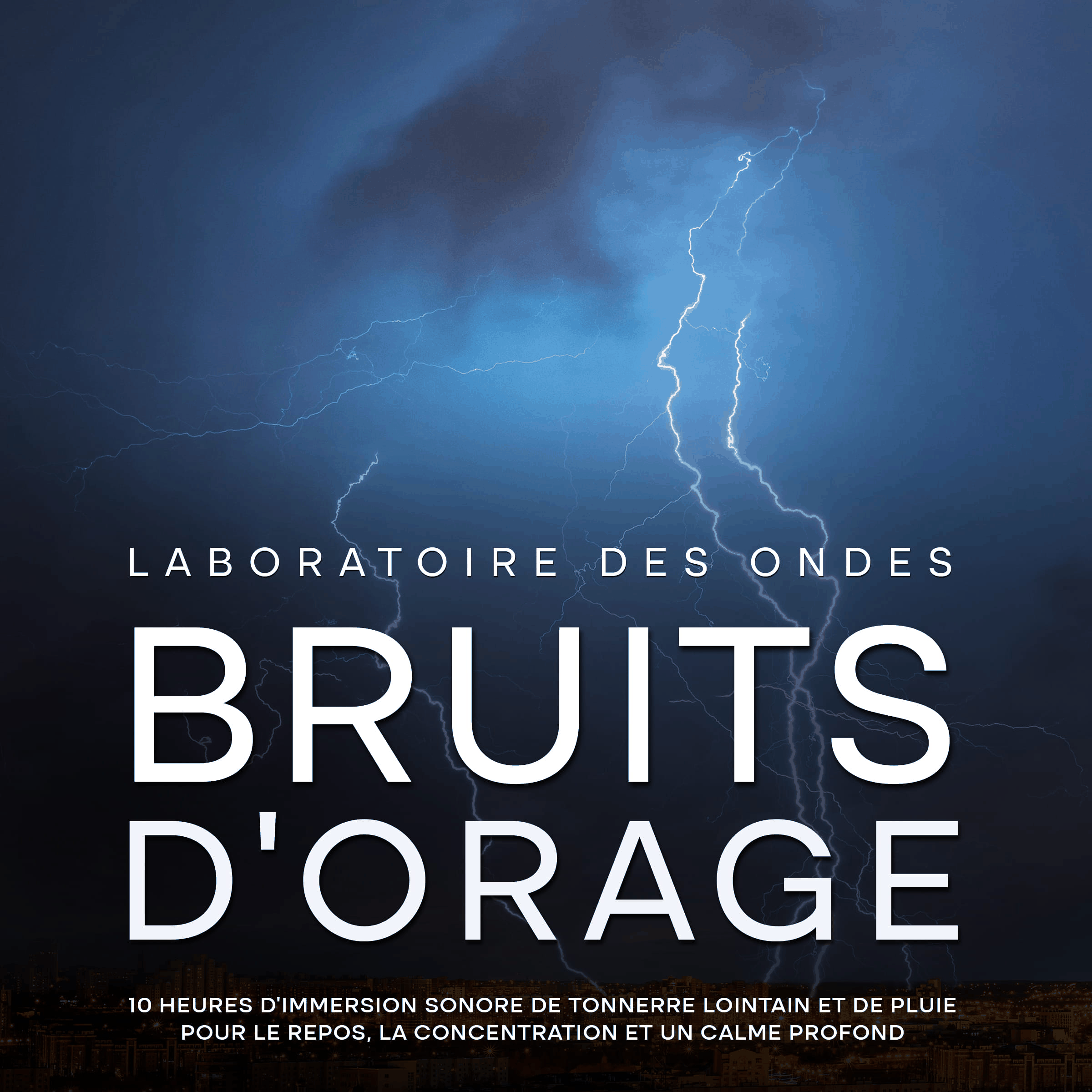 Bruits d'orage: 10 heures d'immersion sonore de tonnerre lointain et de pluie pour le repos, la concentration et un calme profond
