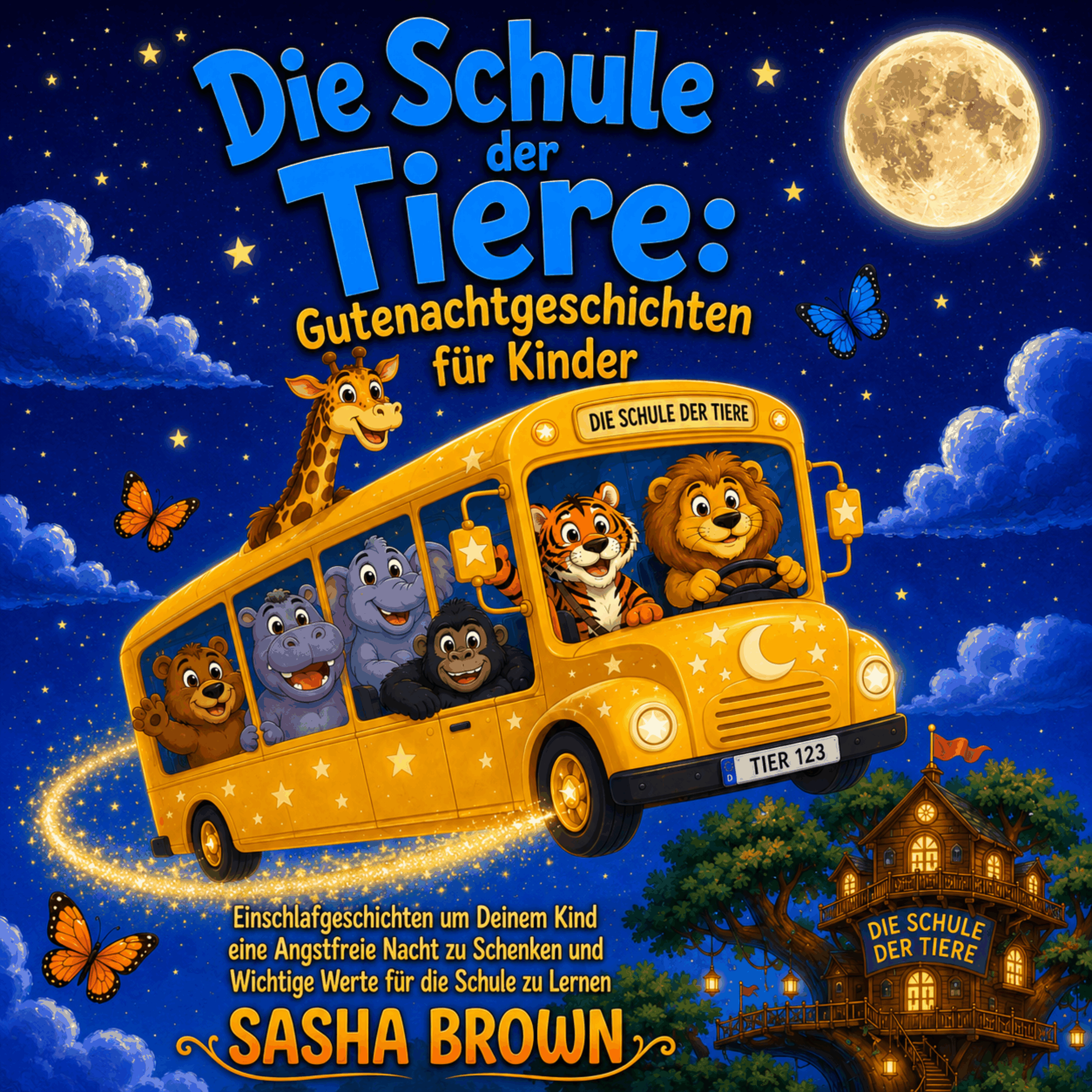 Die Schule der Tiere: Gutenachtgeschichten für Kinder