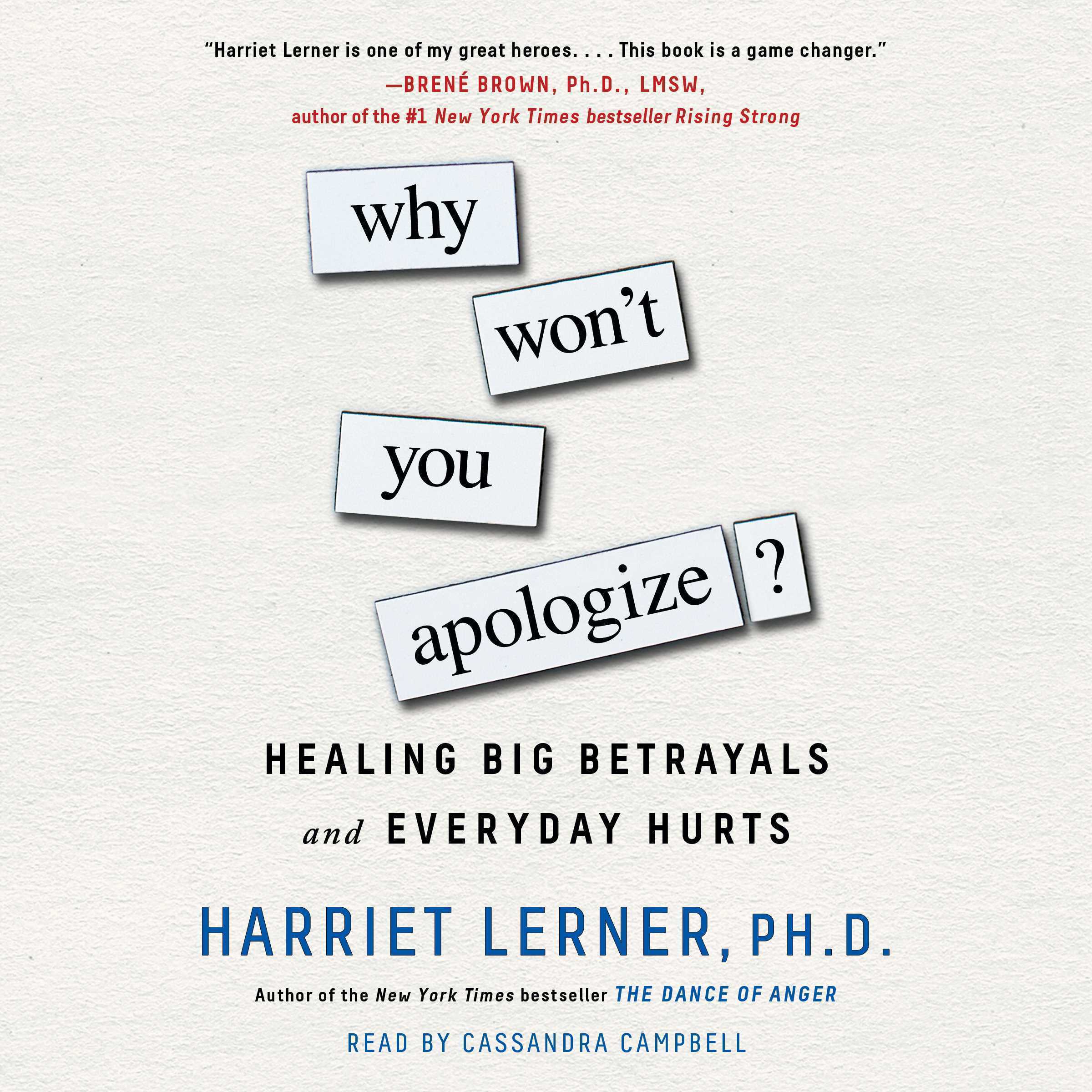 Why Won’t You Apologize?