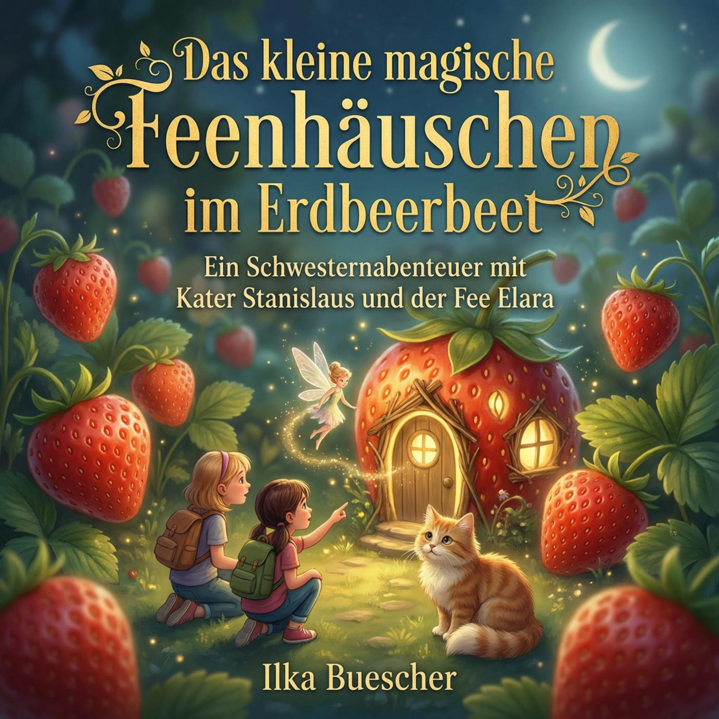 Das kleine magische Feenhäuschen im Erdbeerbeet