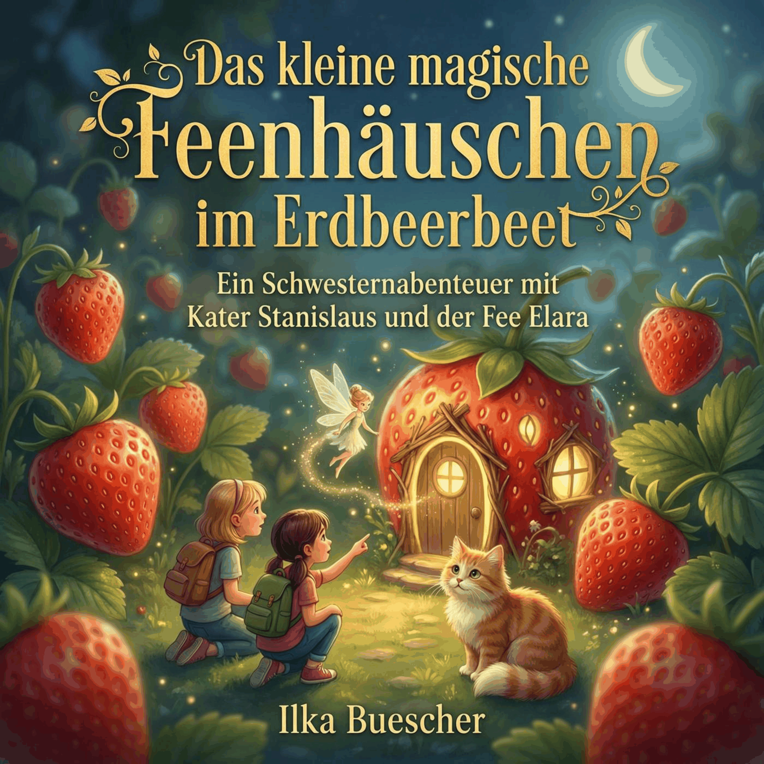 Das kleine magische Feenhäuschen im Erdbeerbeet
