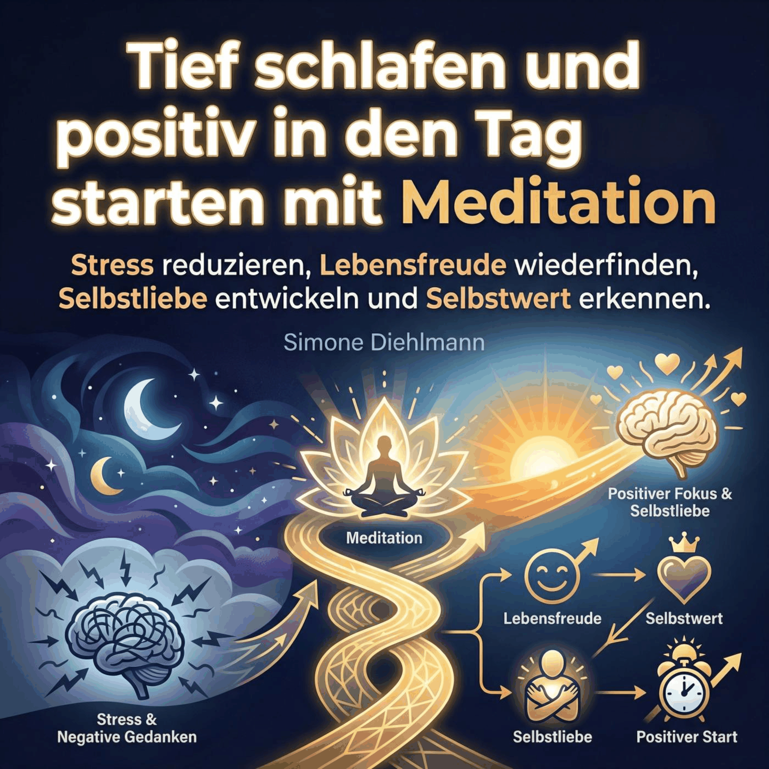 Tief schlafen und positiv in den Tag starten mit Meditation