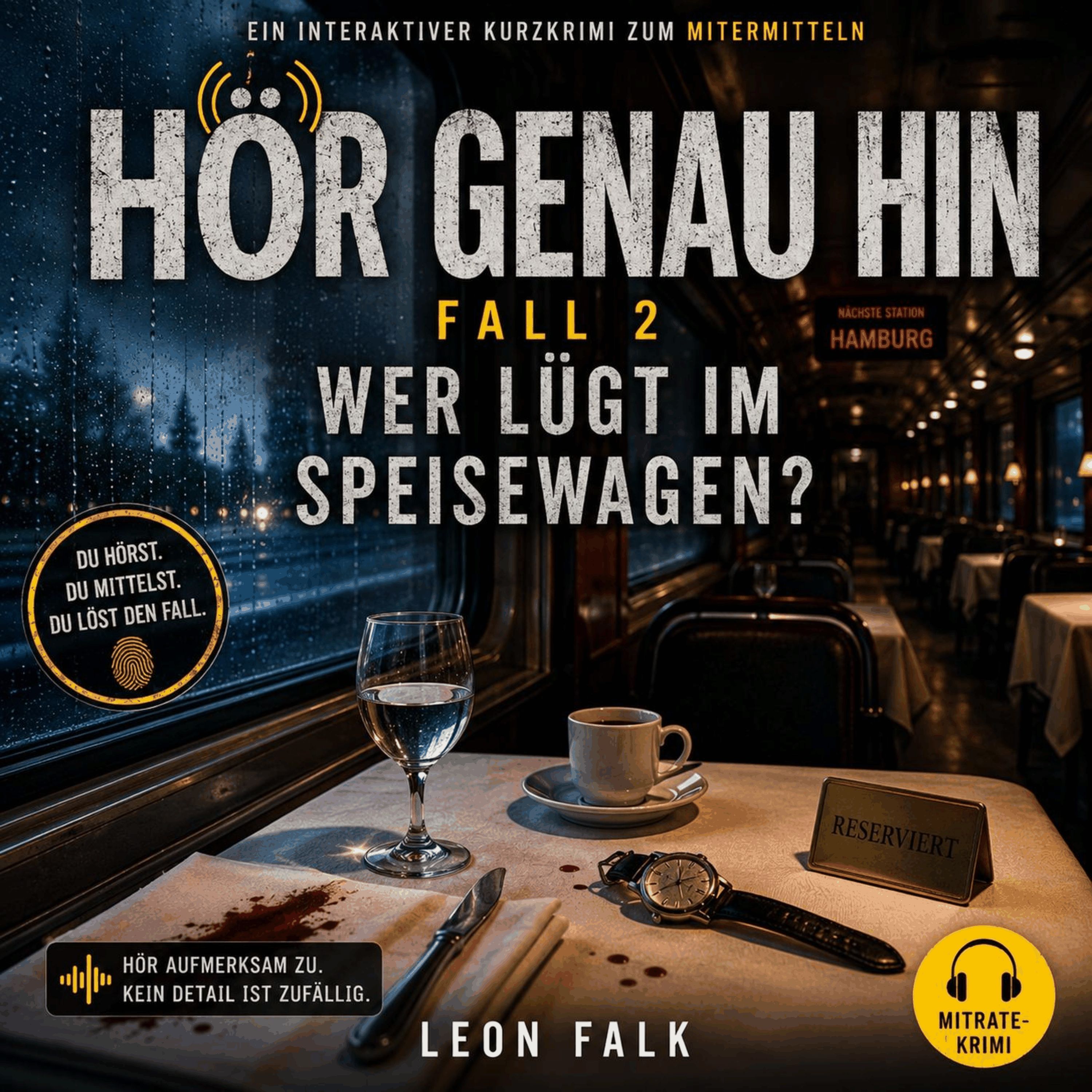 Hör genau hin - Fall 2: Wer lügt im Speisewagen?