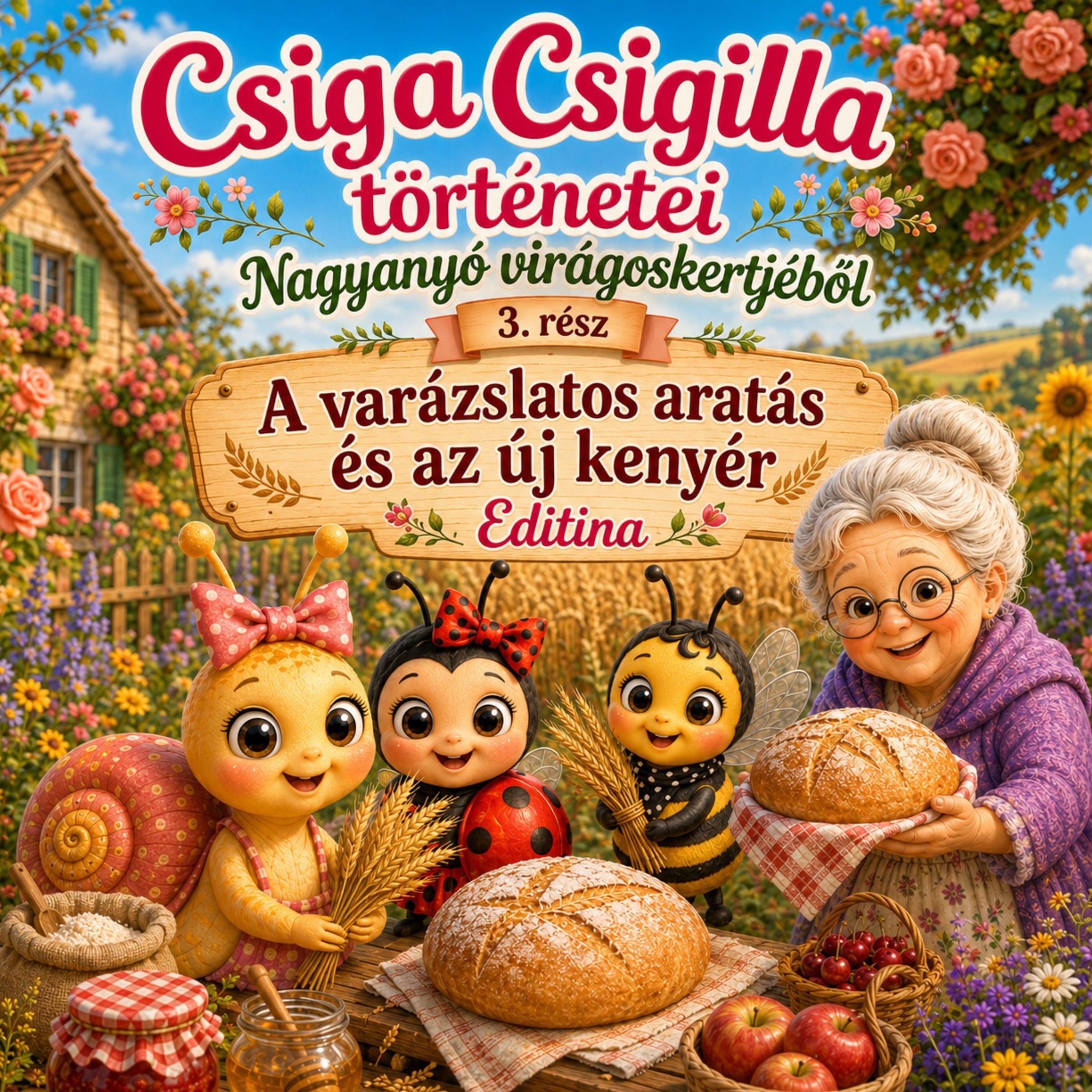Csiga Csigilla történetei Nagyanyó virágoskertjéből