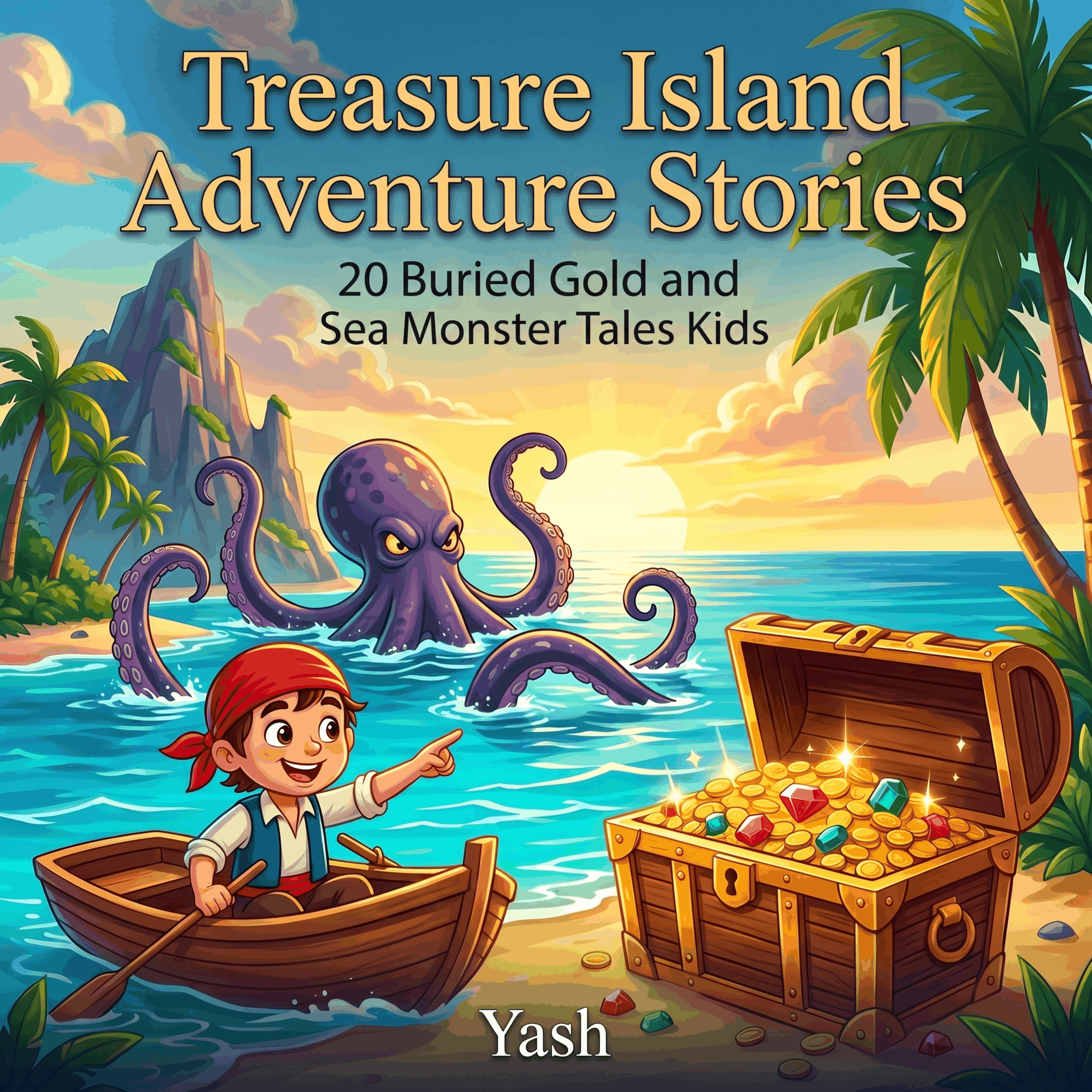 Treasure Island Adventure Stories: 20 Buried Gold and Sea Monster Tales for Kids