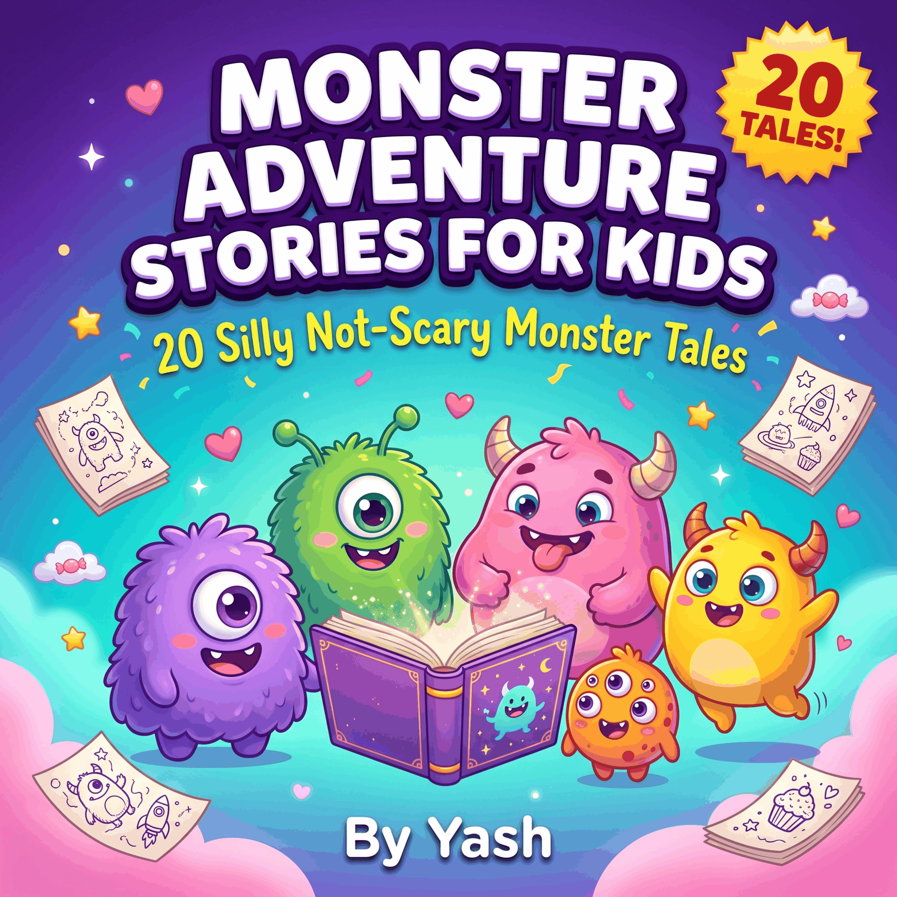 Monster Adventure Stories for Kids: 20 Silly Not-Scary Monster Tales