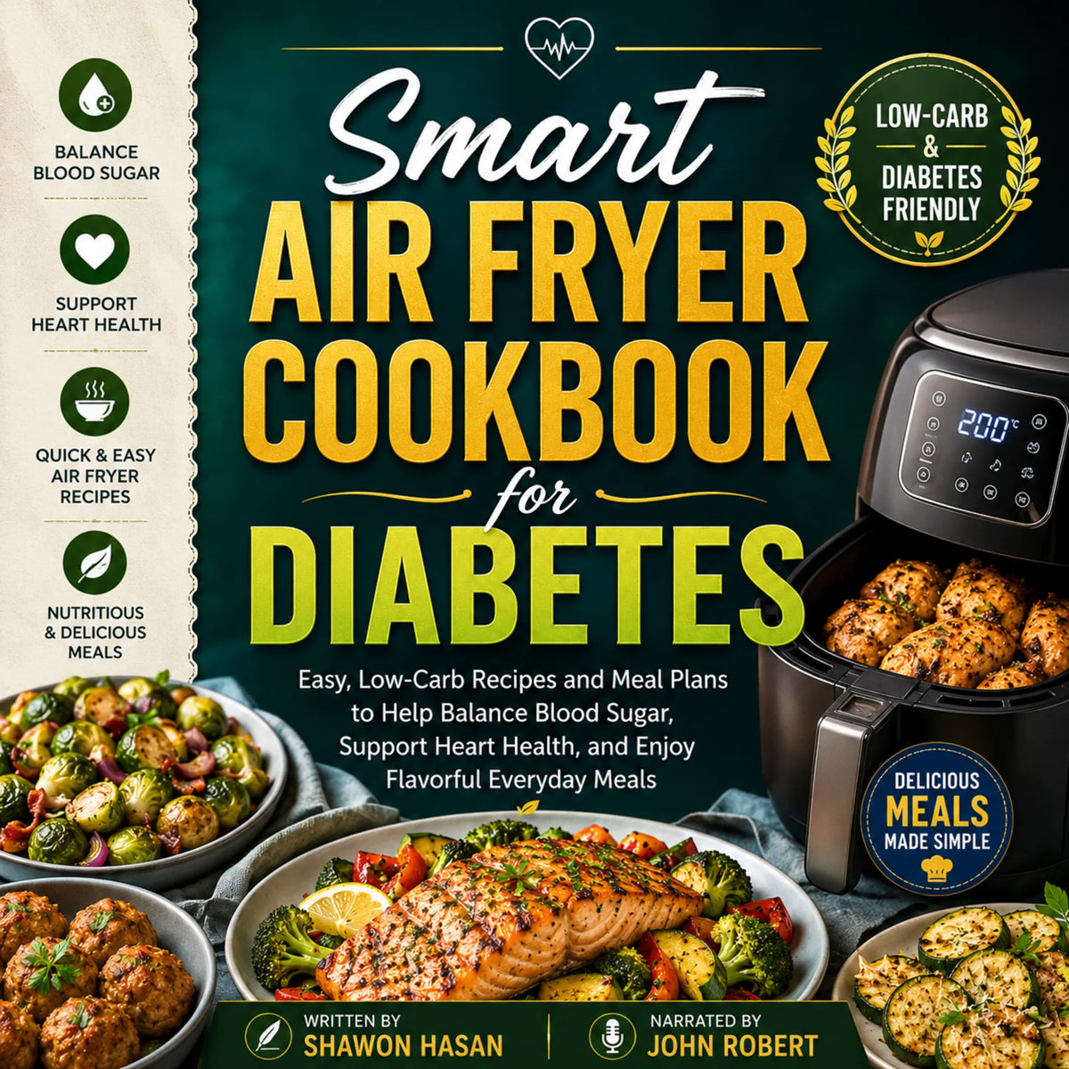 Smart Air Fryer Cookbook for Diabetes