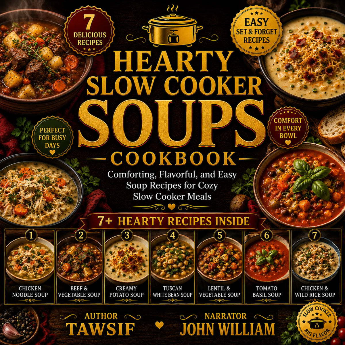 Hearty Slow Cooker Soups Cookbook