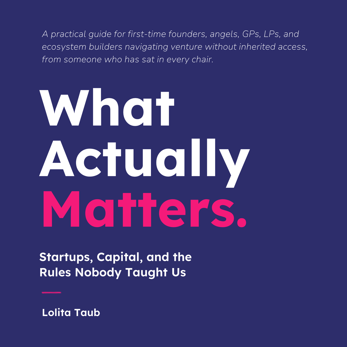 What Actually Matters: