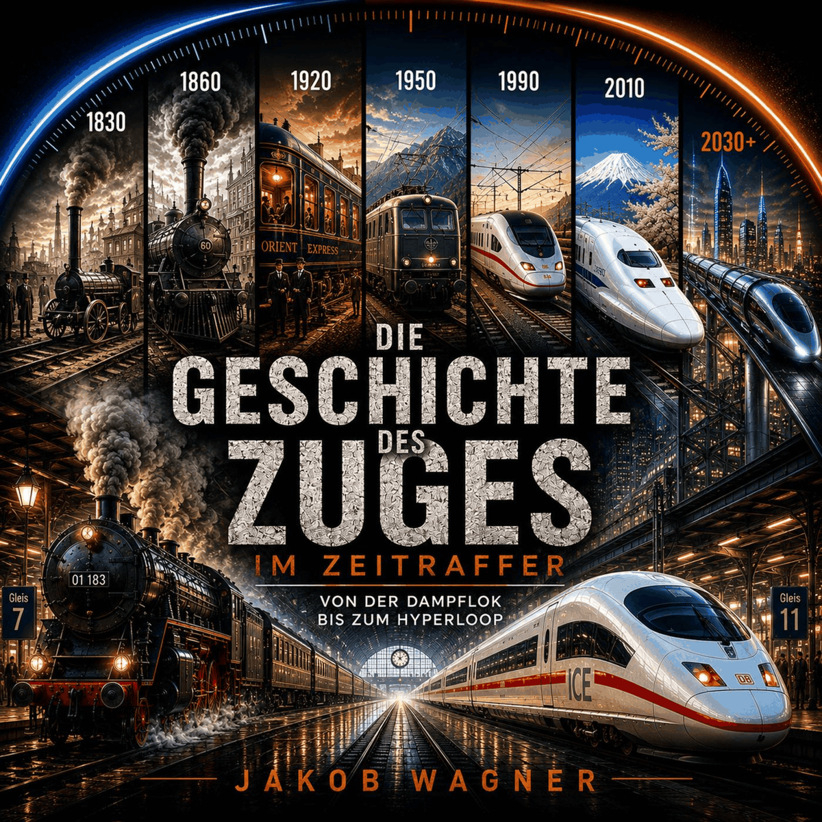 Die Geschichte des Zuges im Zeitraffer
