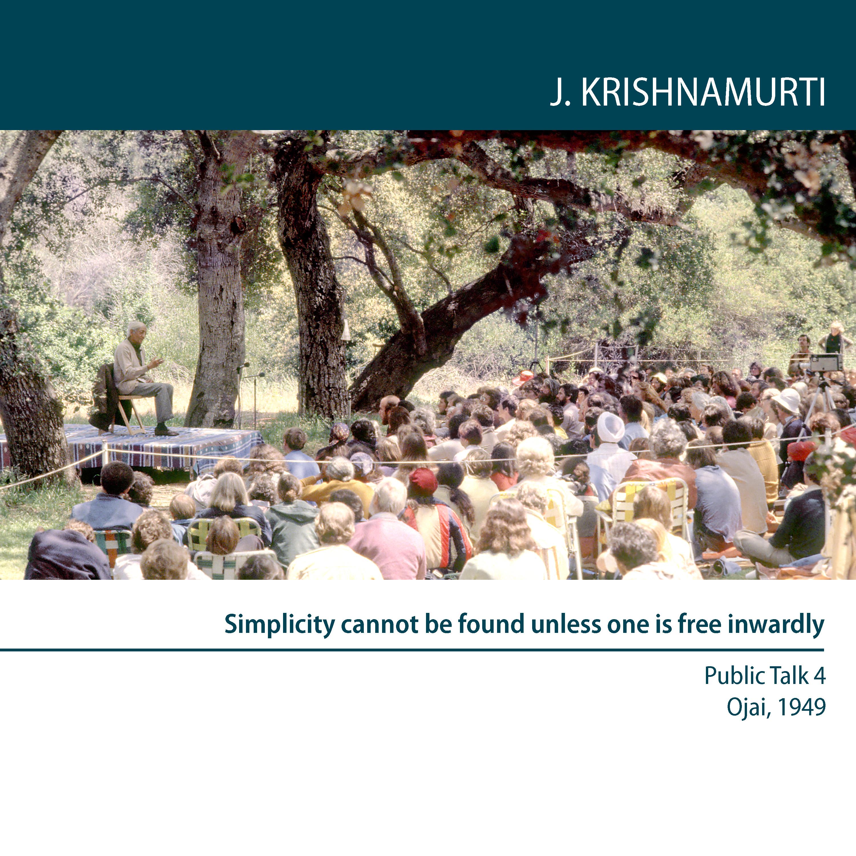 Simplicity Cannot Be Found Unless One is Free Inwardly