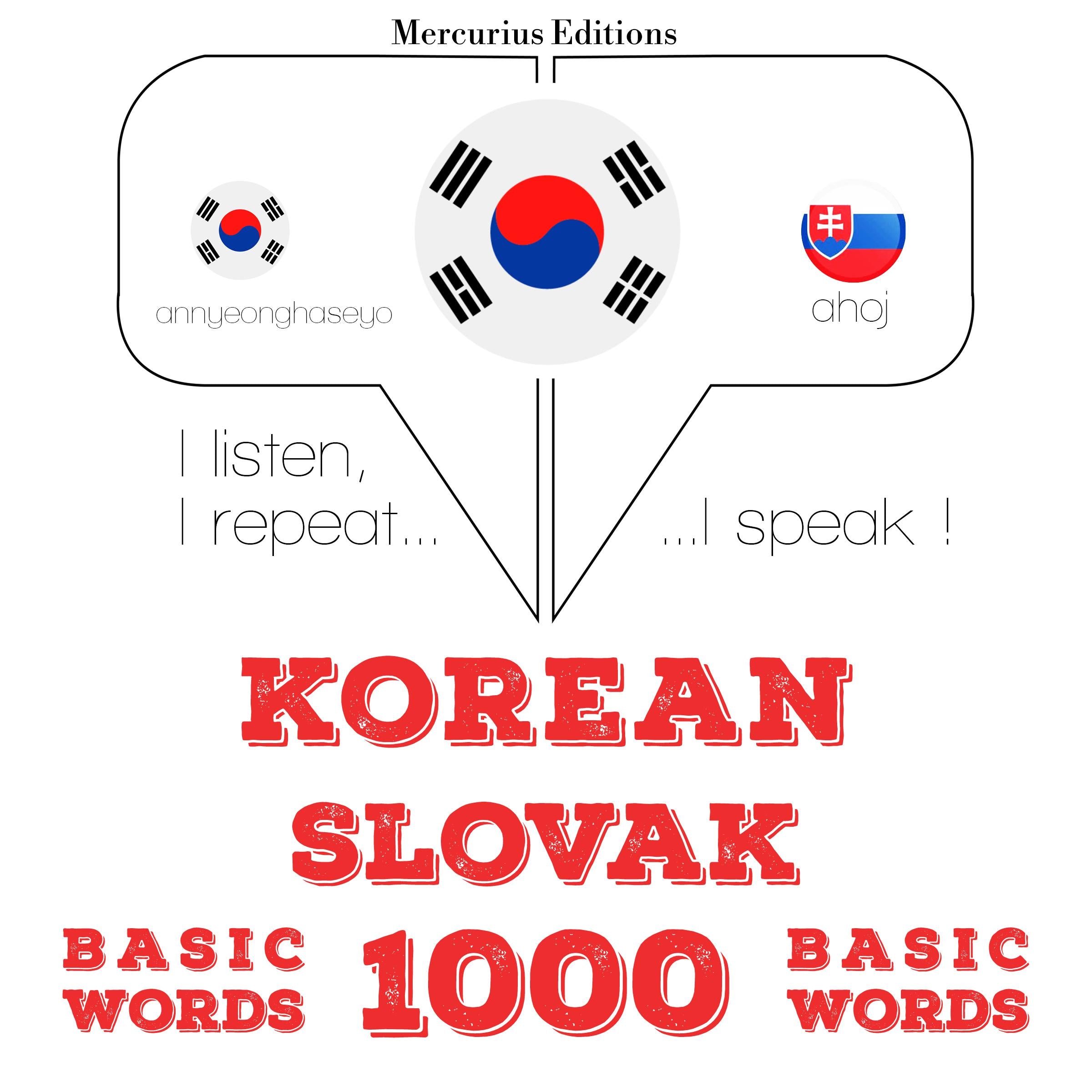 슬로바키아어 1000 개 필수 단어