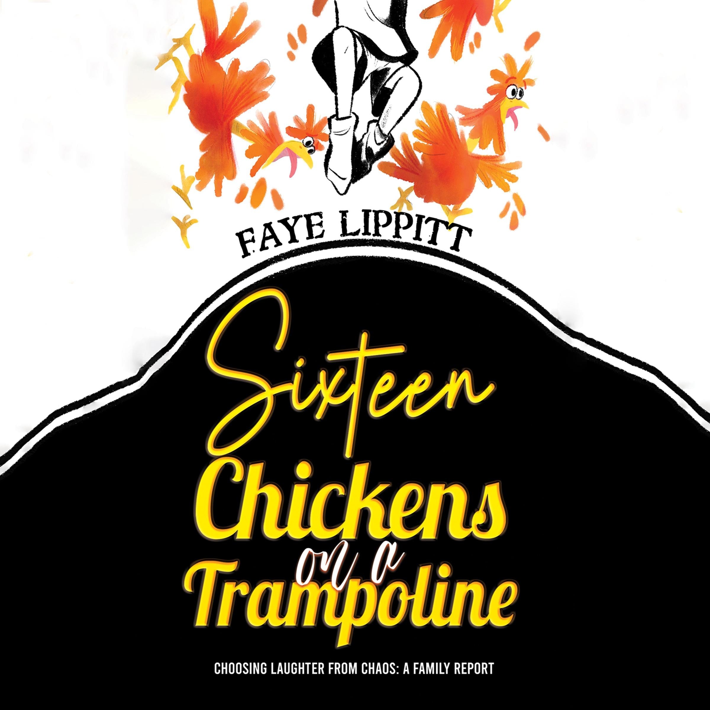 Sixteen Chickens on a Trampoline