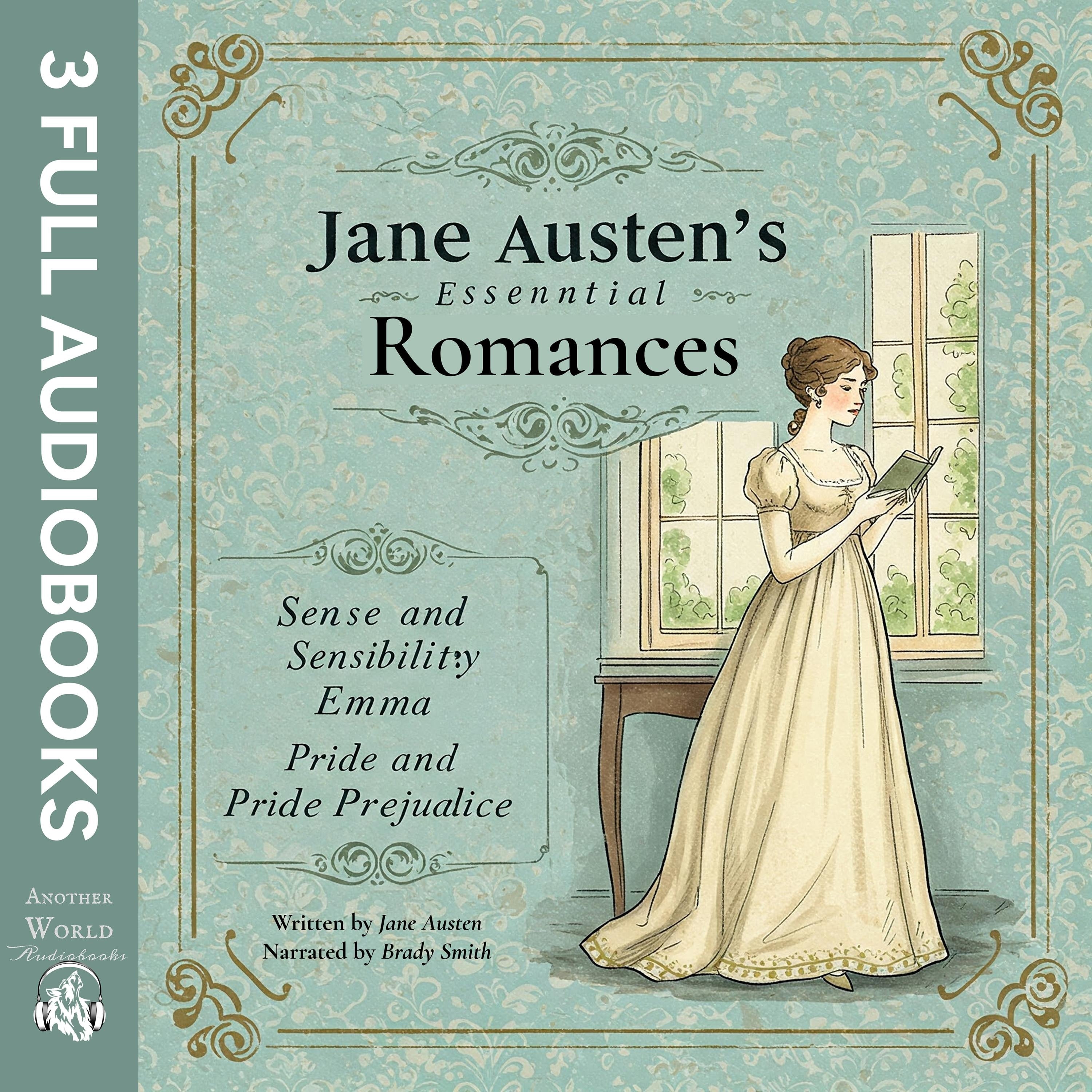 Jane Austen's Essential Romances: Sense and Sensibility, Emma, and Pride and Prejudice (3 Full Audiobooks)