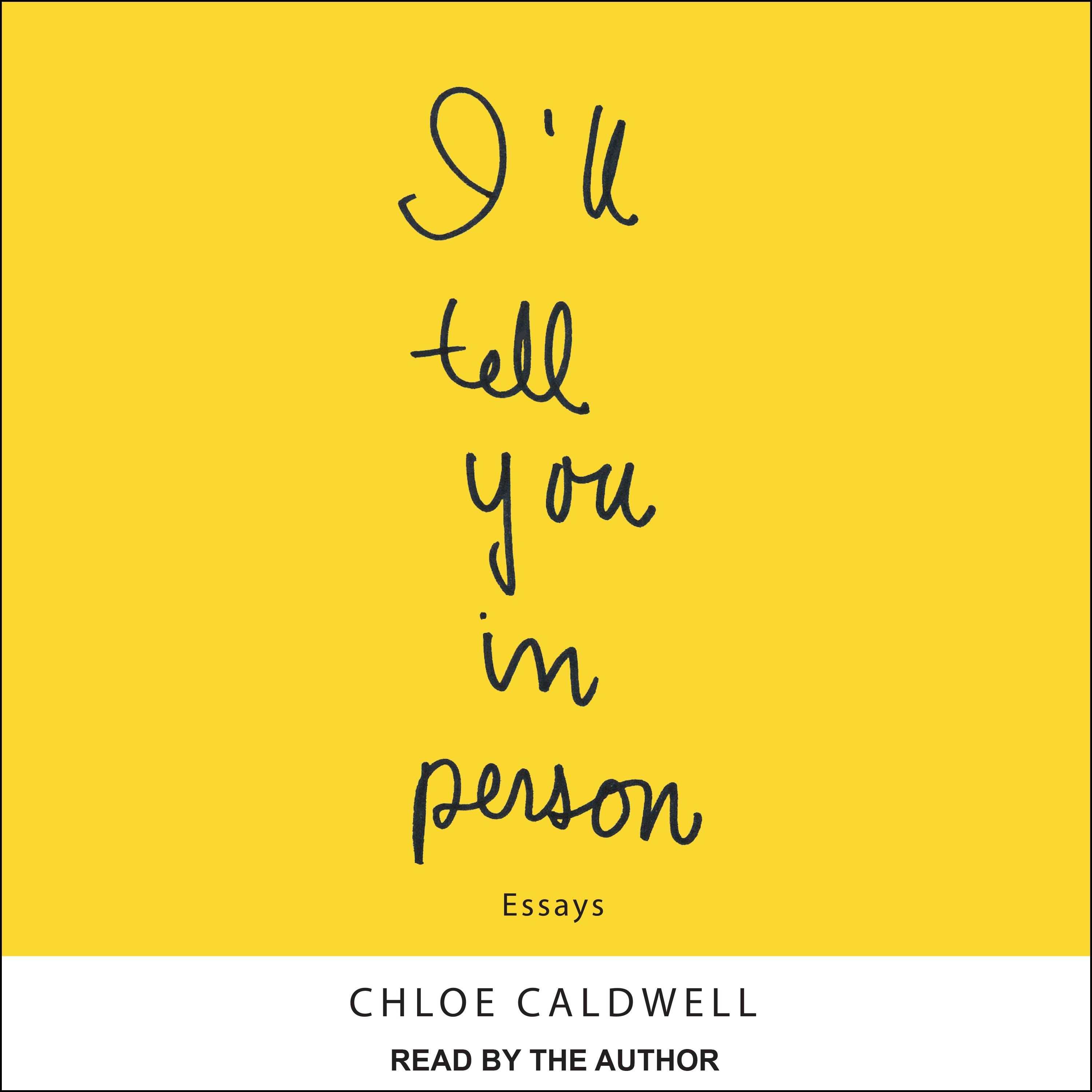 I'll Tell You In Person