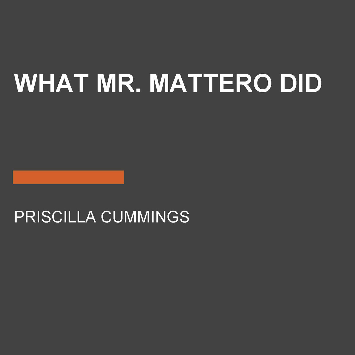 What Mr. Mattero Did