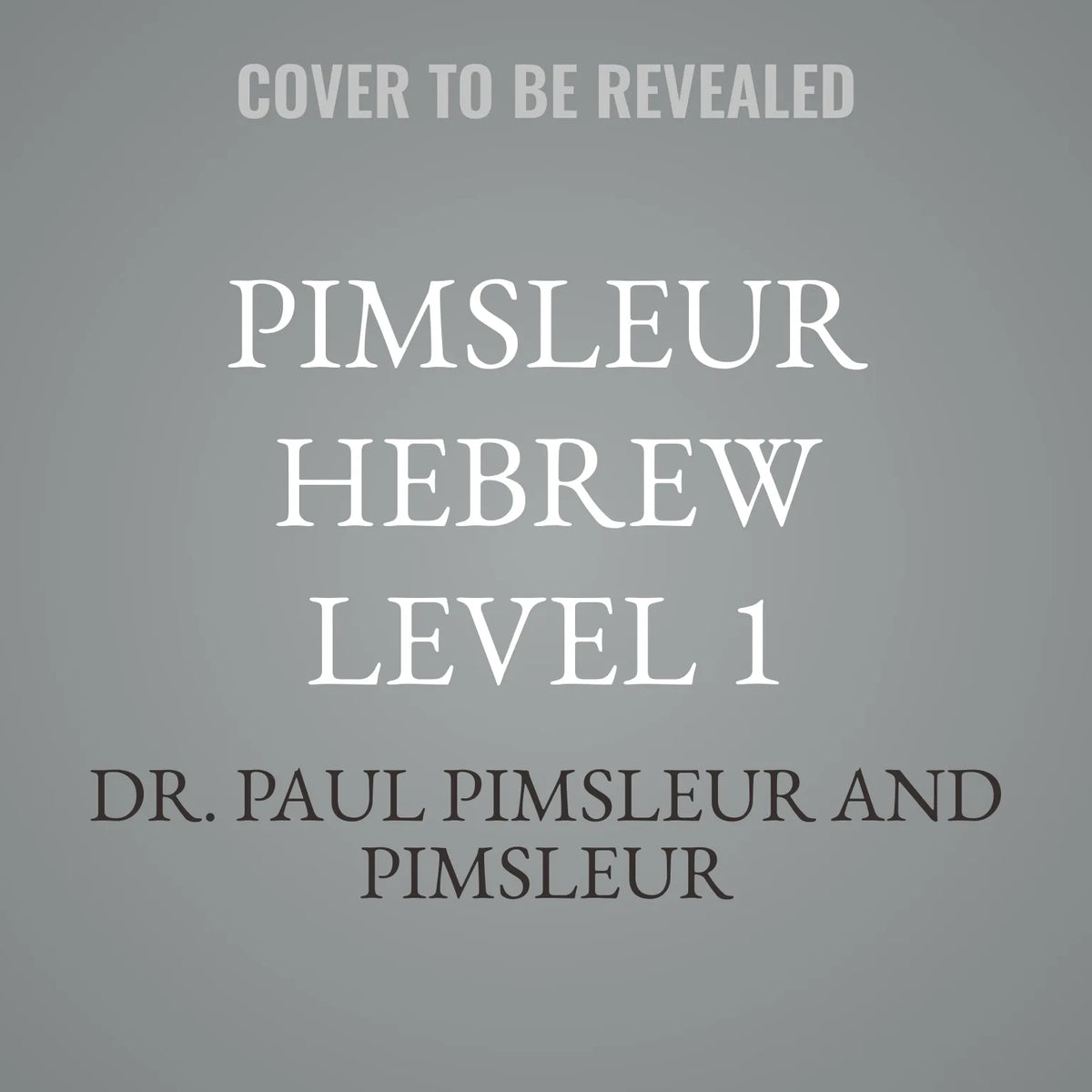 Pimsleur Hebrew Level 1
