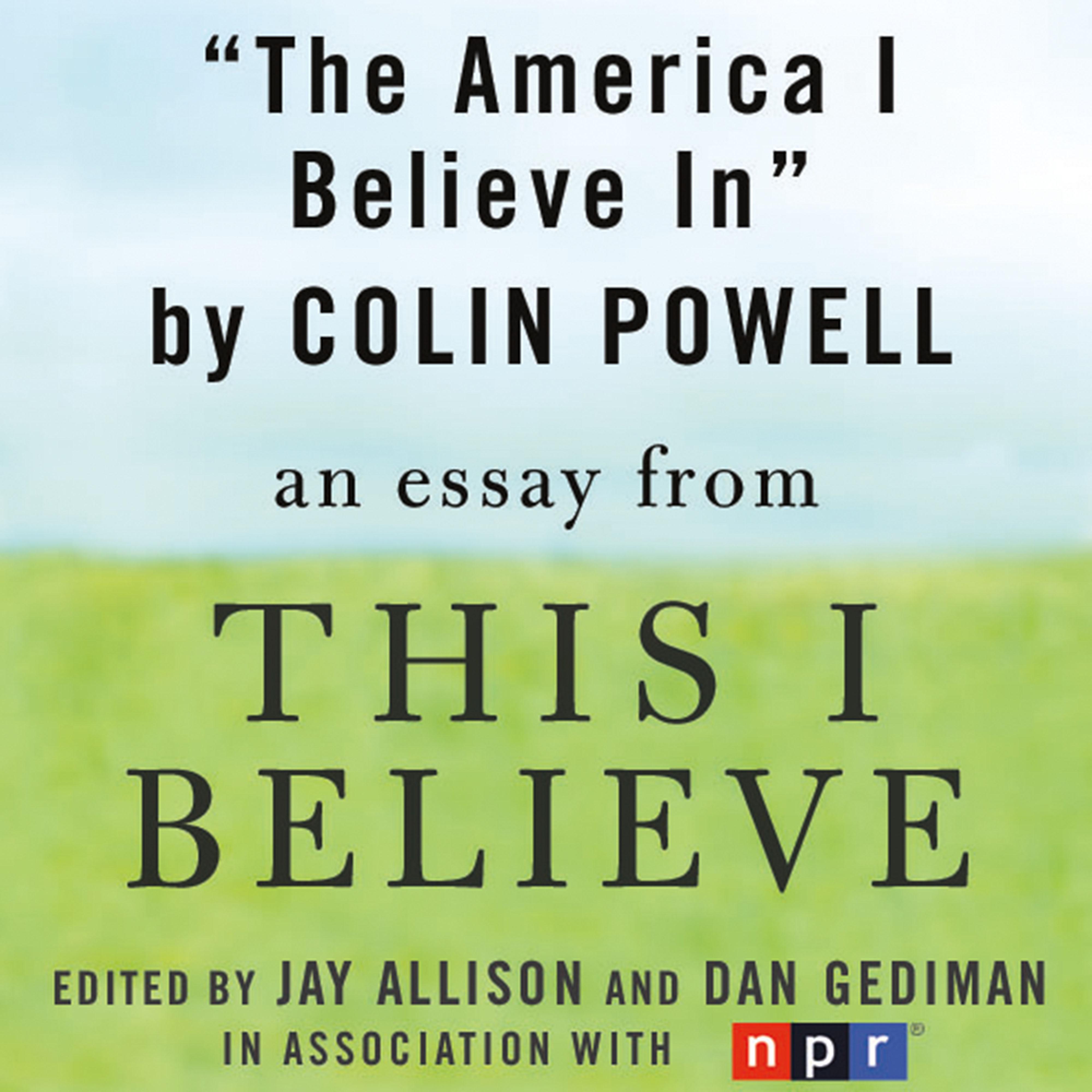 The America I Believe In