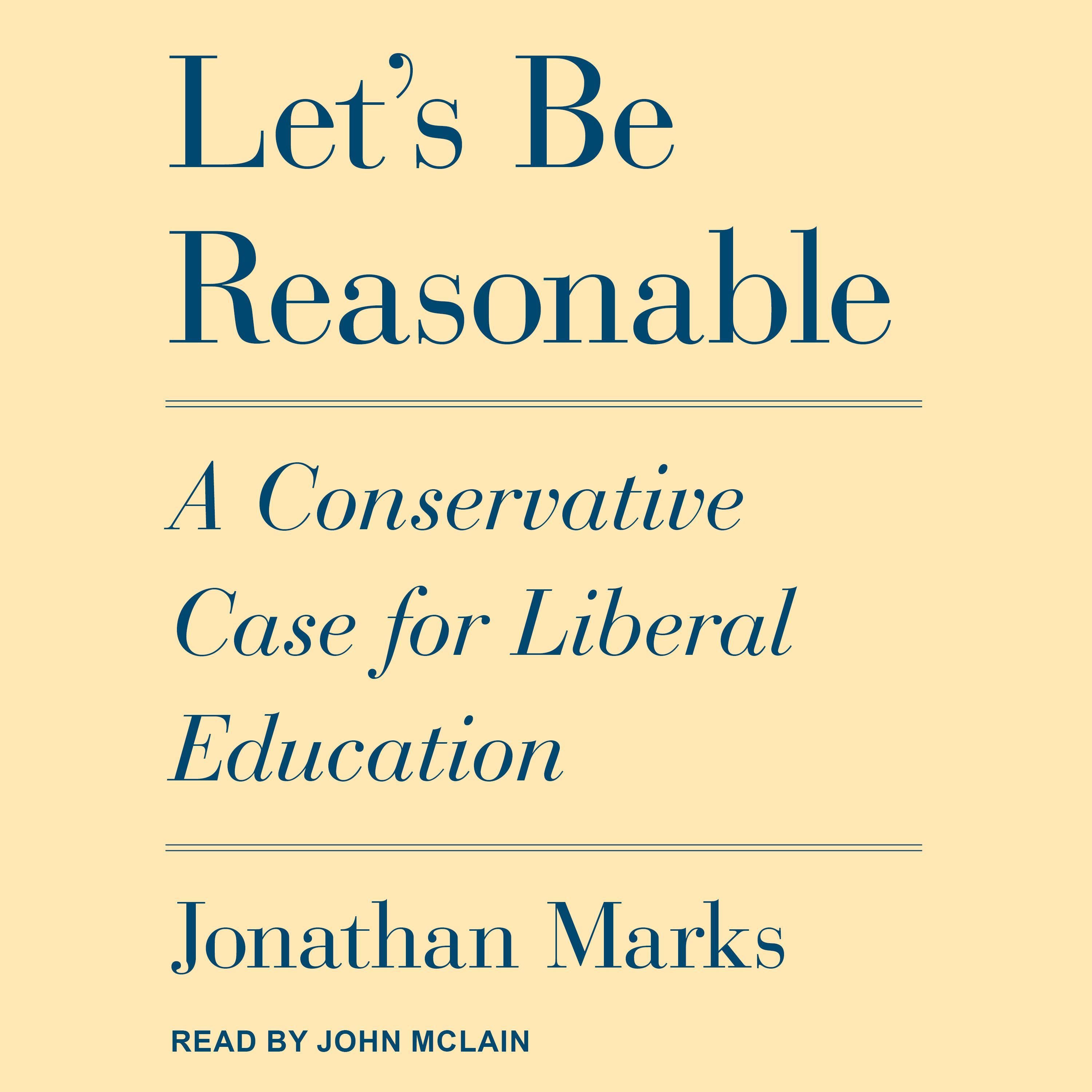 Let's Be Reasonable